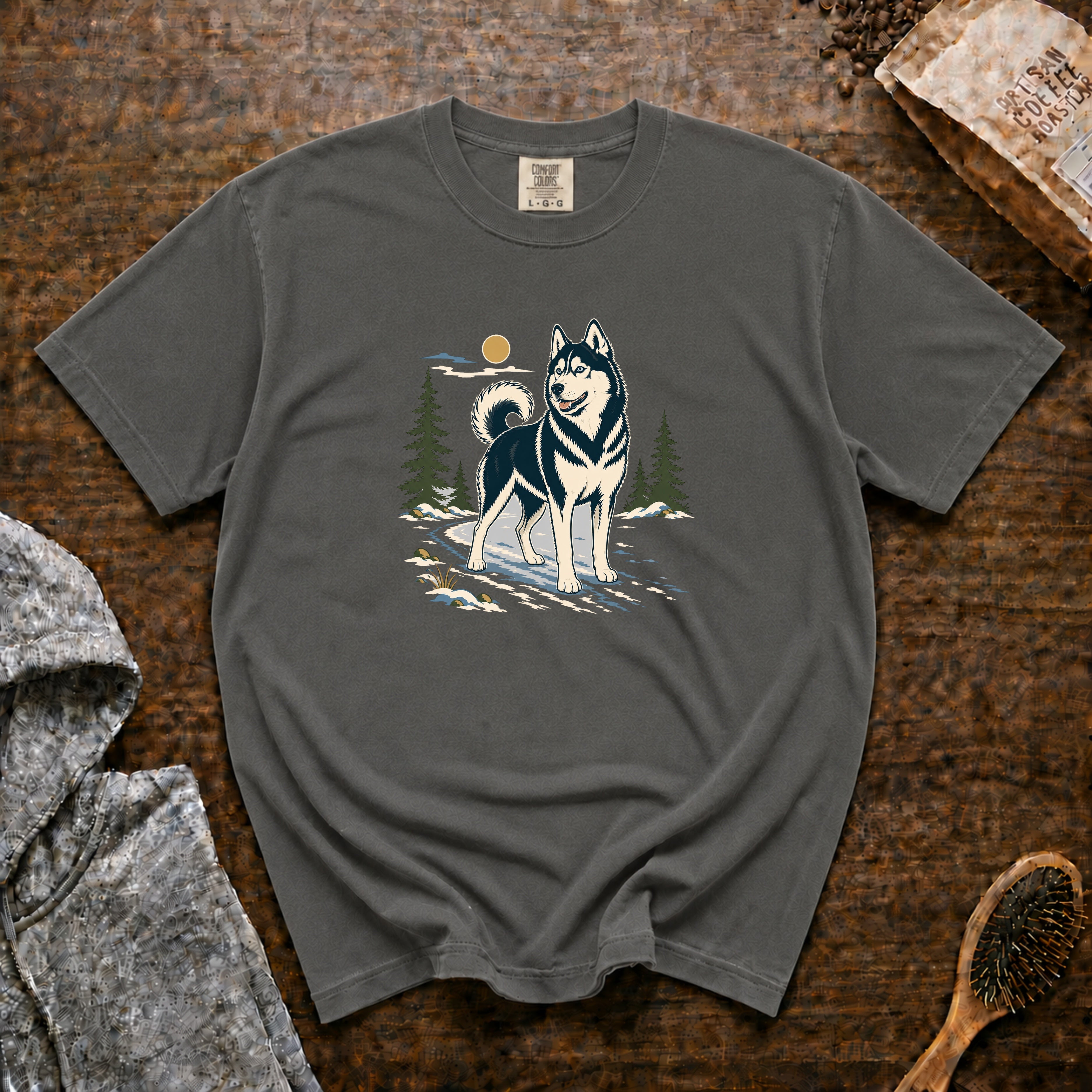 Siberian Husky T-Shirt — Pepper