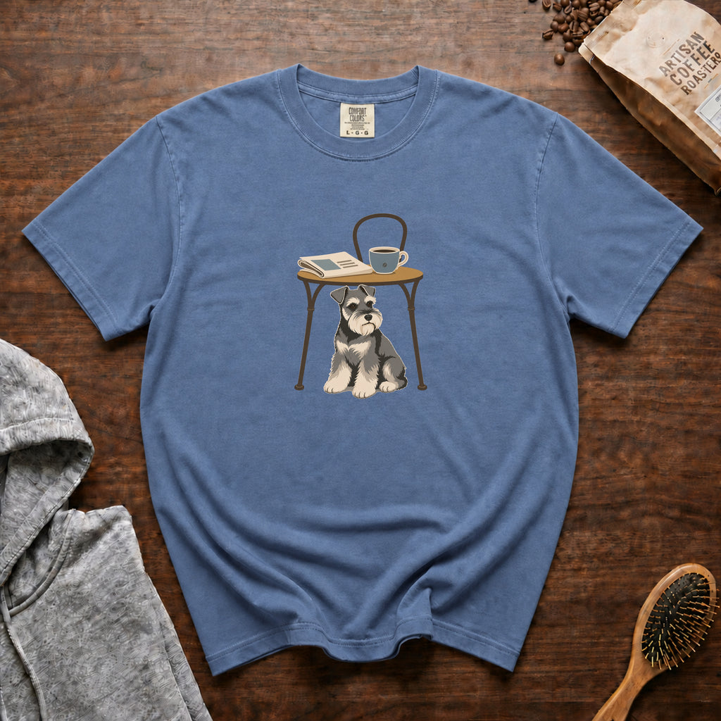 Sidewalk Schnauzer T-Shirt — Blue Jean