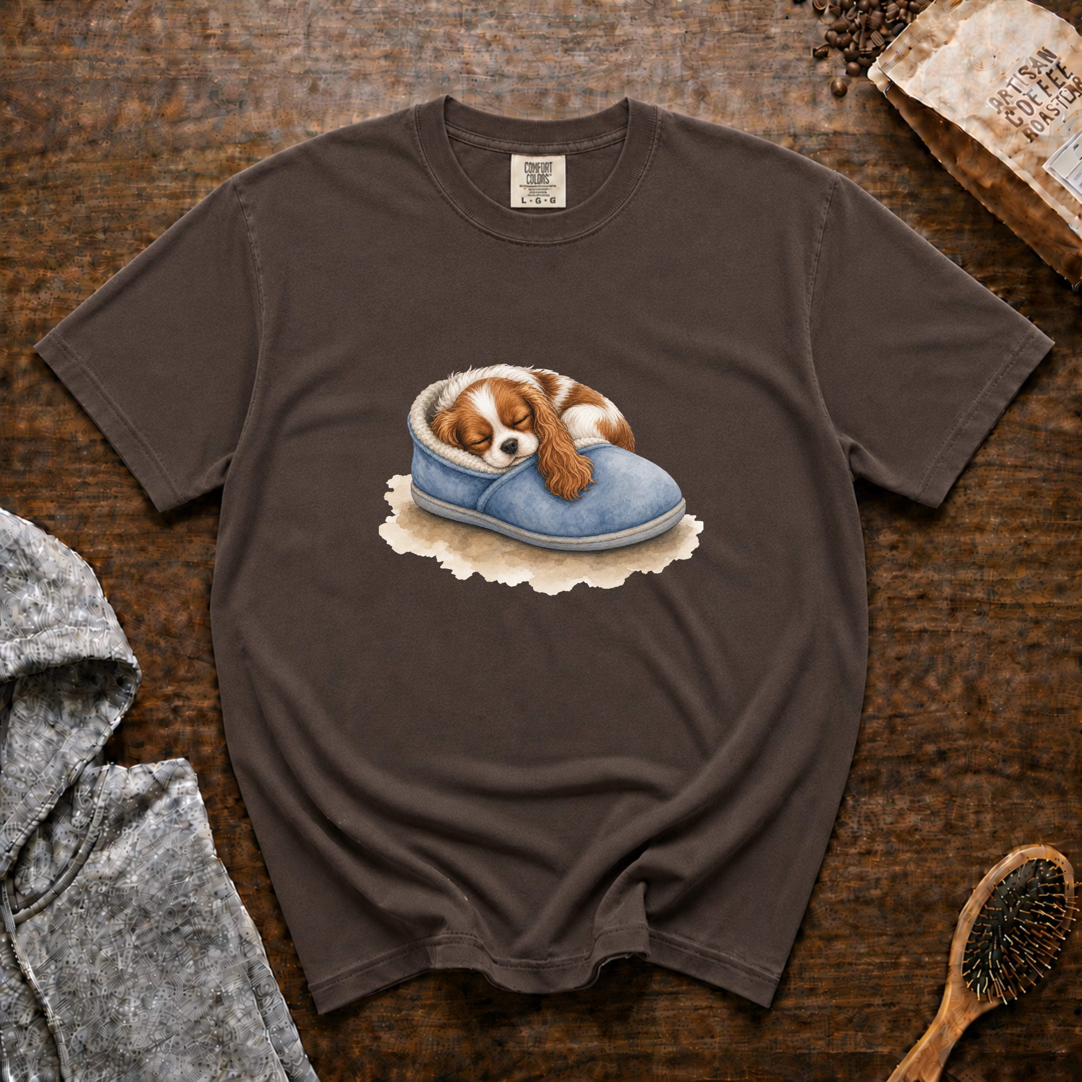 Sleepy Slipper Guard T-Shirt — Espresso