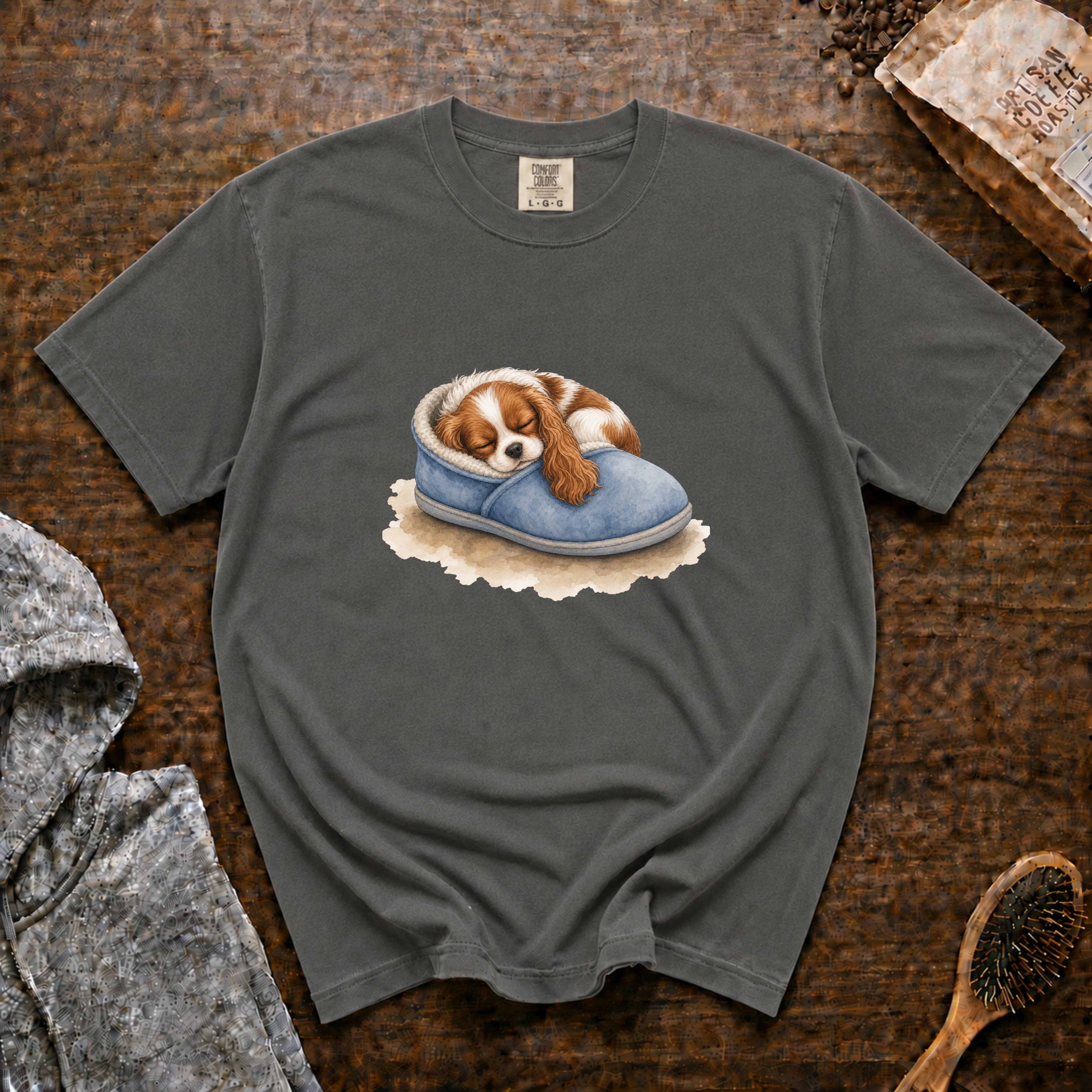 Sleepy Slipper Guard T-Shirt — Pepper