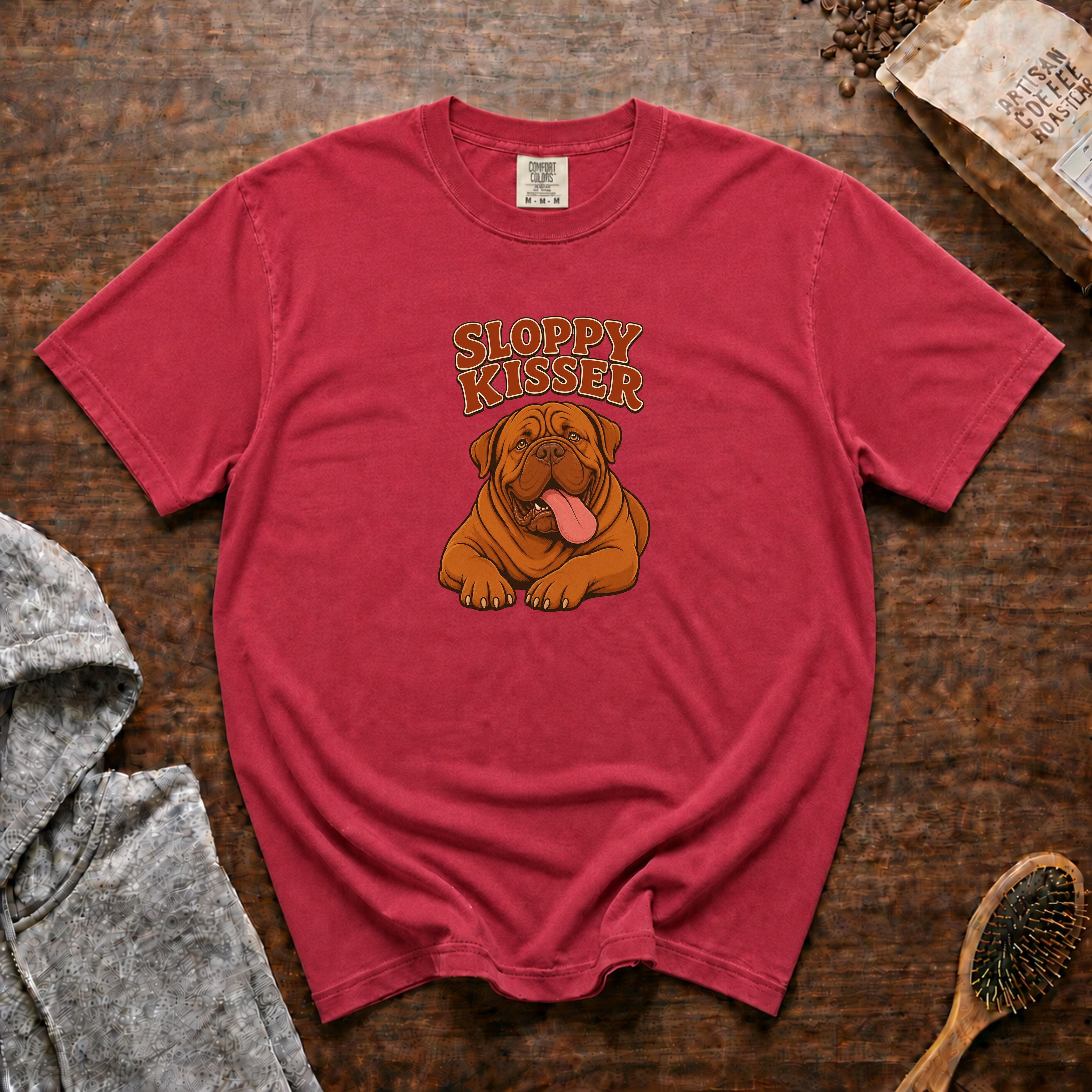 Sloppy Kisser T-Shirt — Crimson
