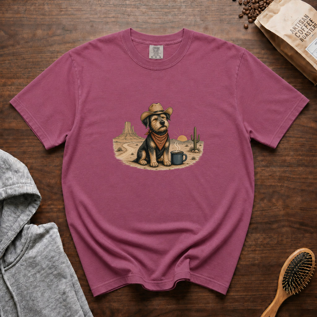 Slow Mornings, Long Trails T-Shirt — Berry