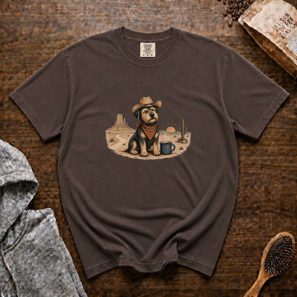 Slow Mornings, Long Trails T-Shirt — Espresso