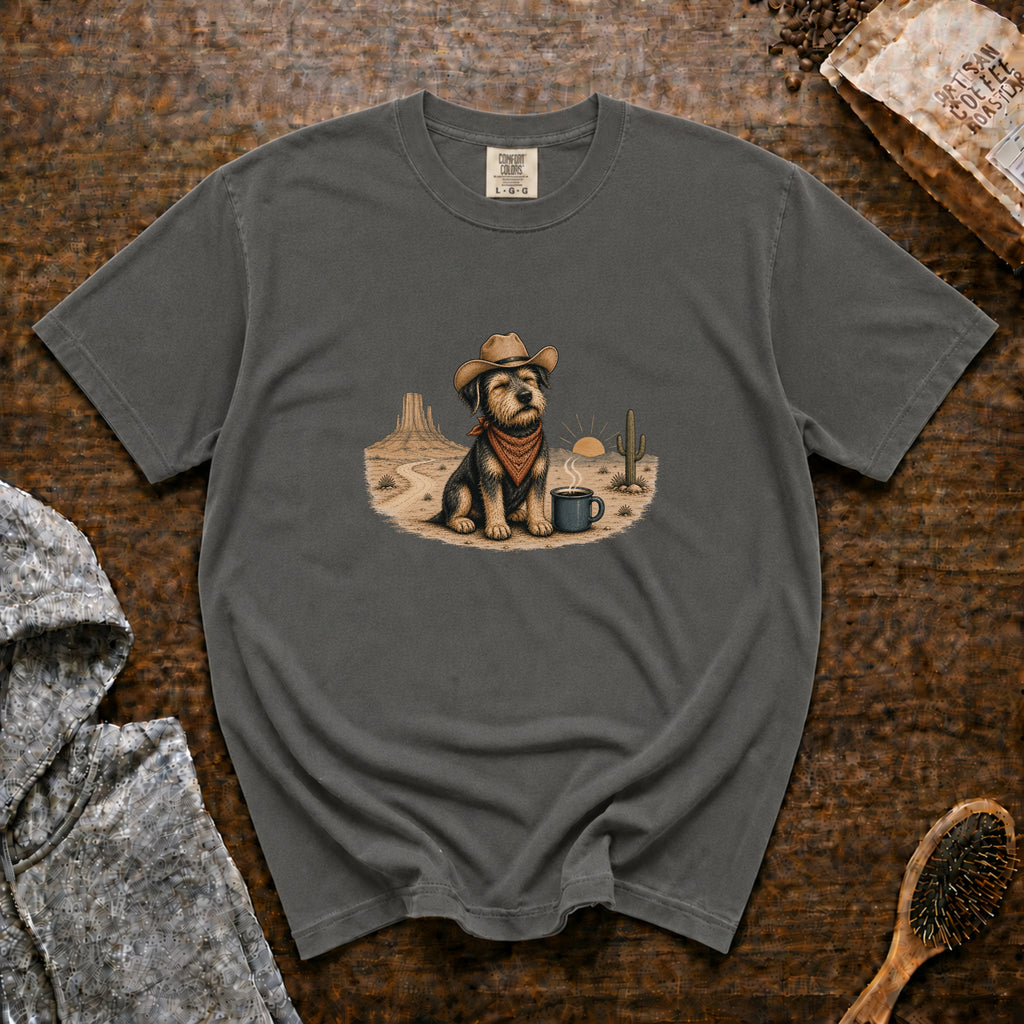 Slow Mornings, Long Trails T-Shirt — Pepper