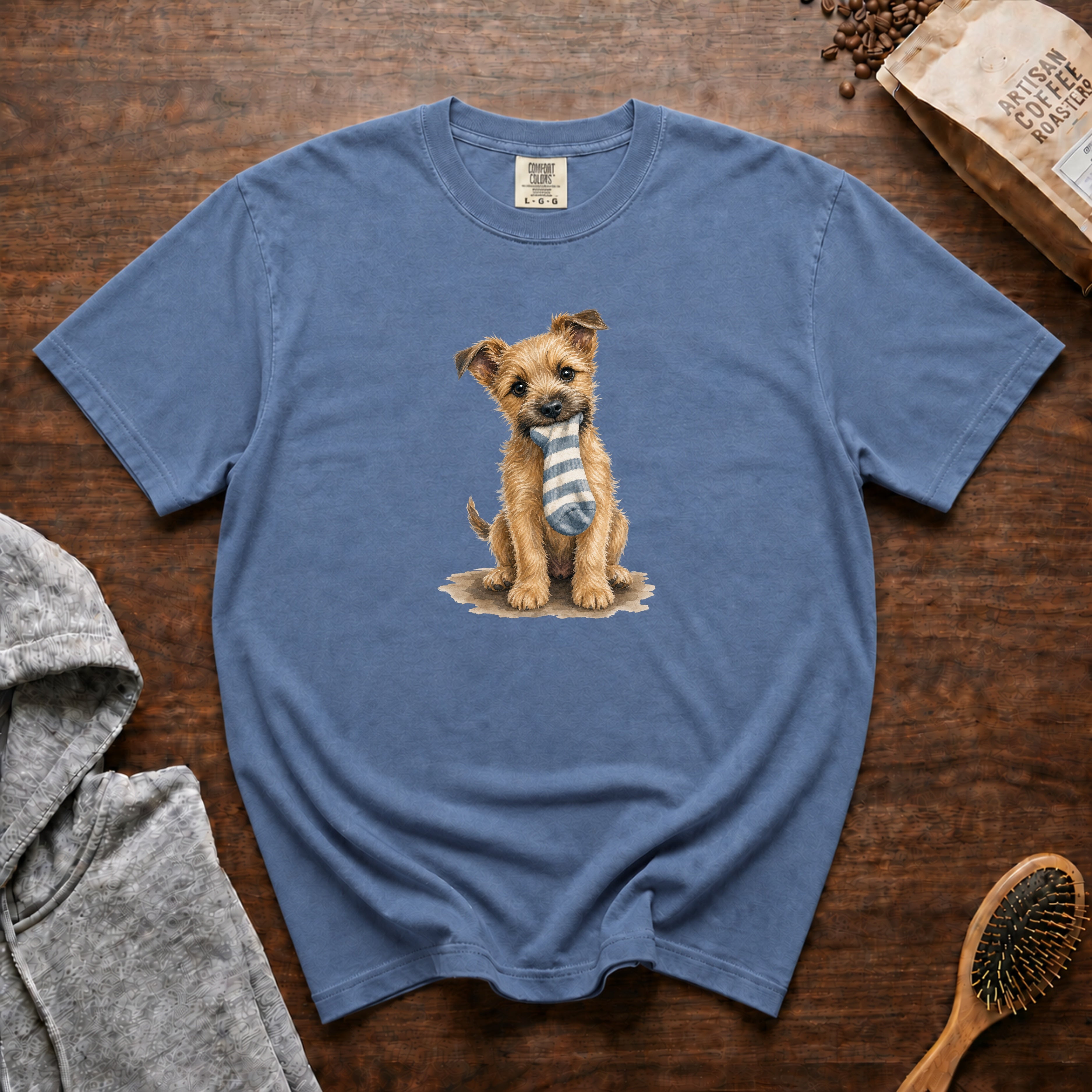 Sock Thief T-Shirt — Blue Jean