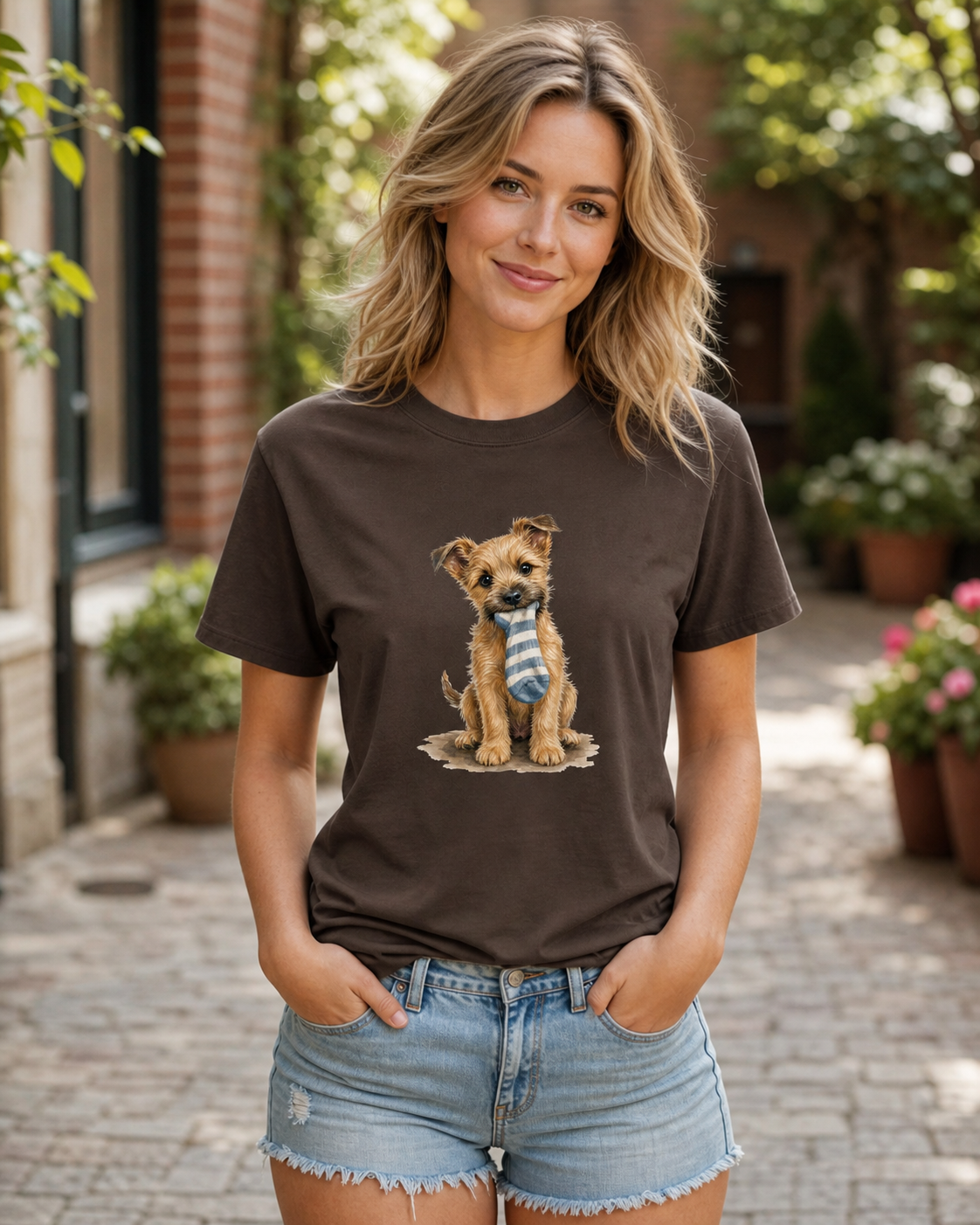 Sock Thief T-Shirt | Funny Dog Lover Tee