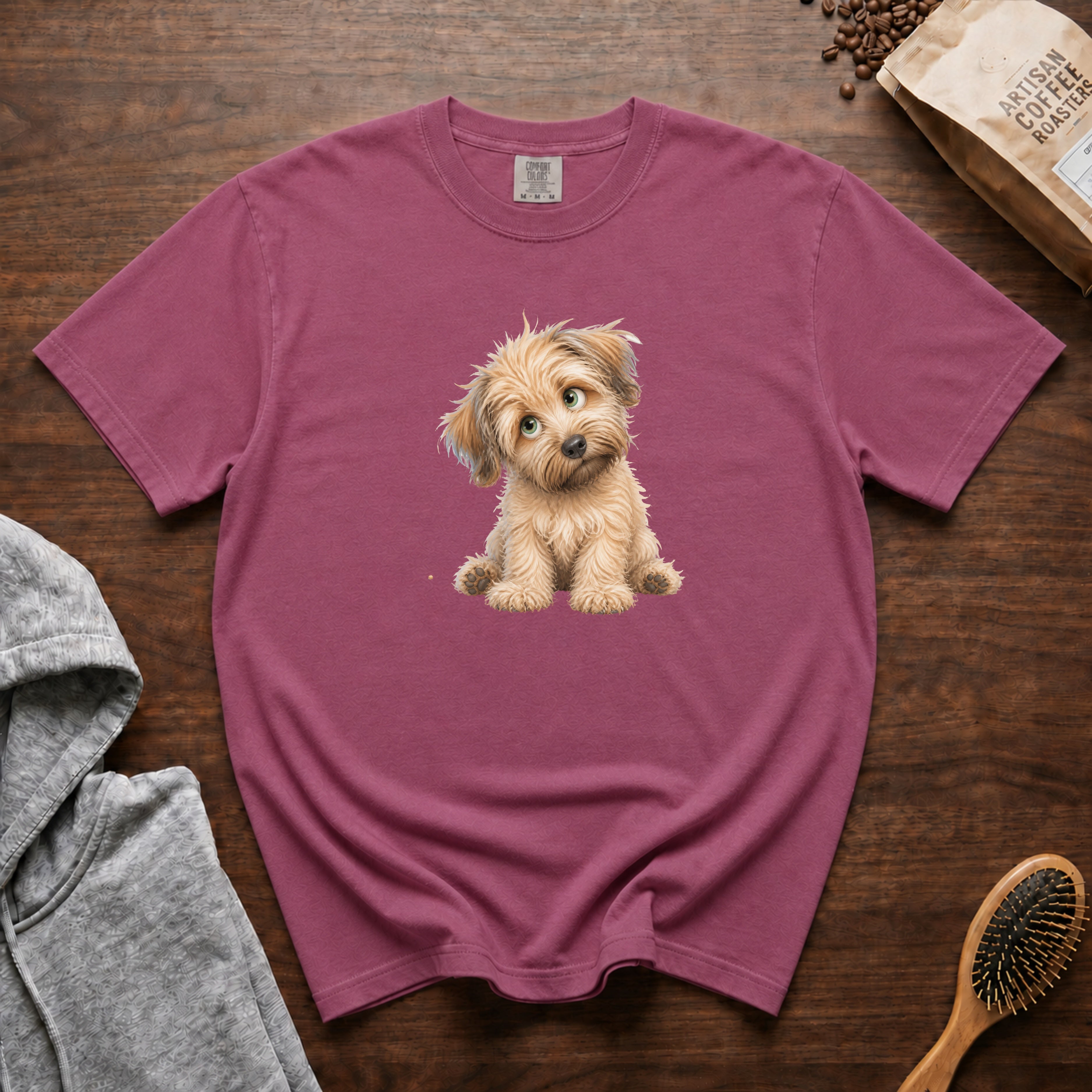 Soft Coated Wheaten Terrier T-Shirt — Berry