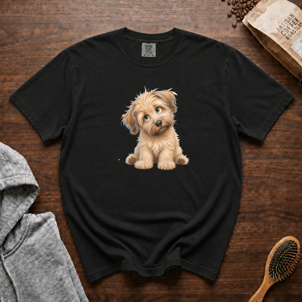Soft Coated Wheaten Terrier T-Shirt — Black