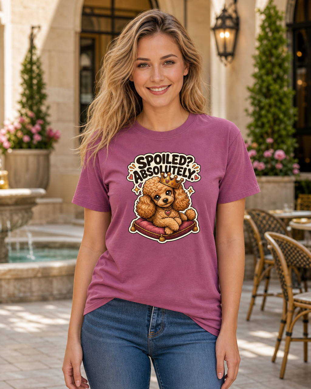 Spoiled Absolutely T-Shirt | Funny Dog Lover Tee