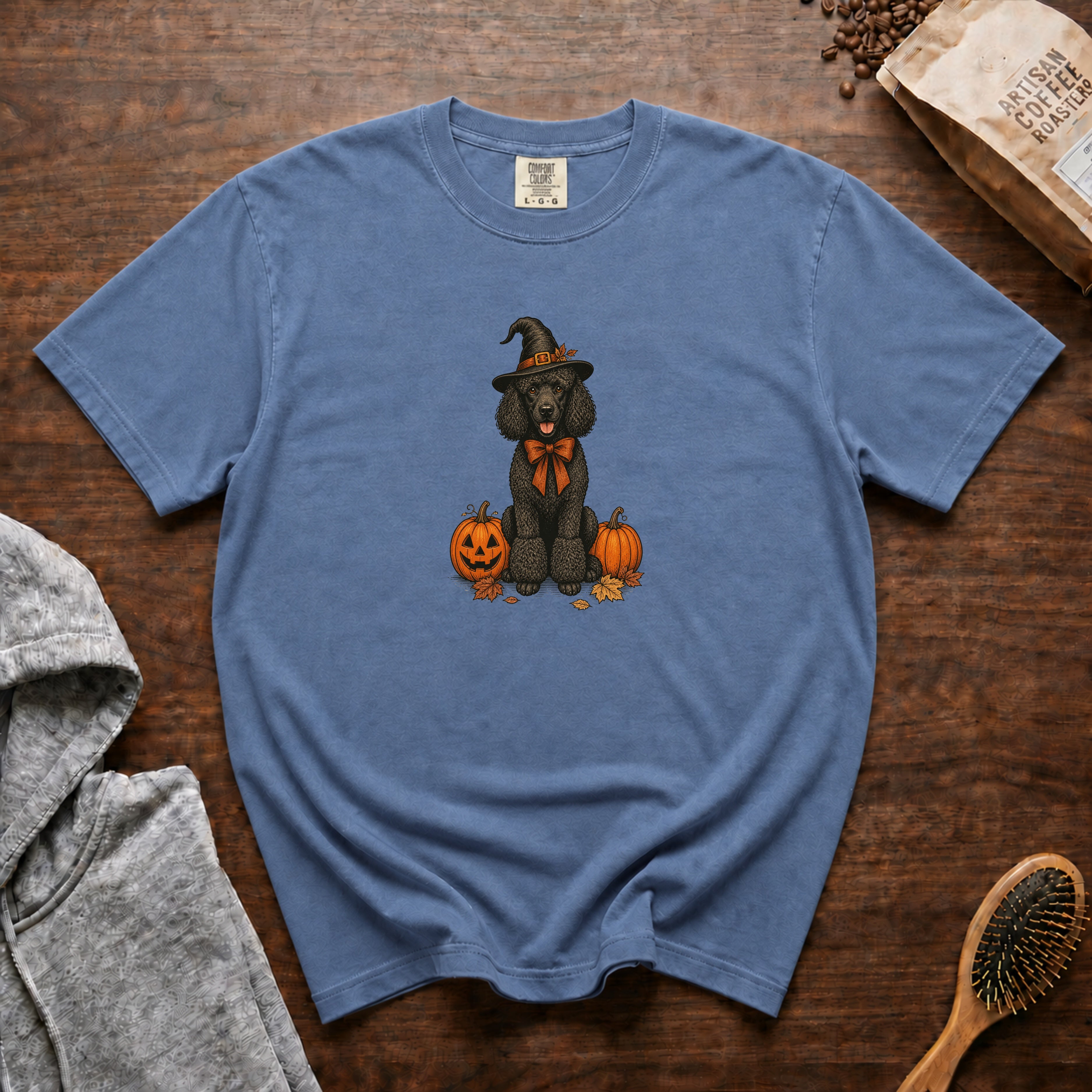 Standard Poodle Halloween T-Shirt — Blue Jean