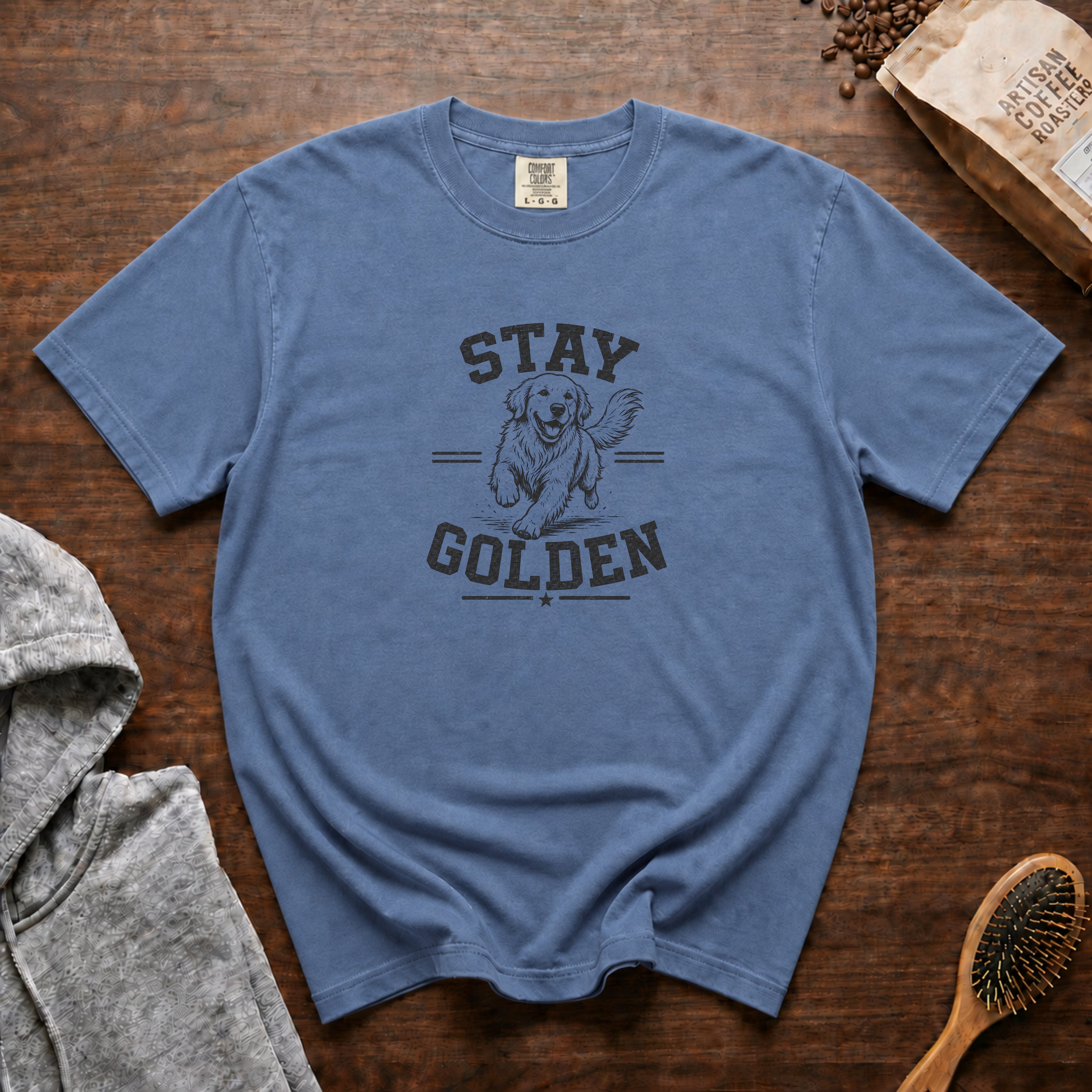 Stay Golden T-Shirt — Blue Jean