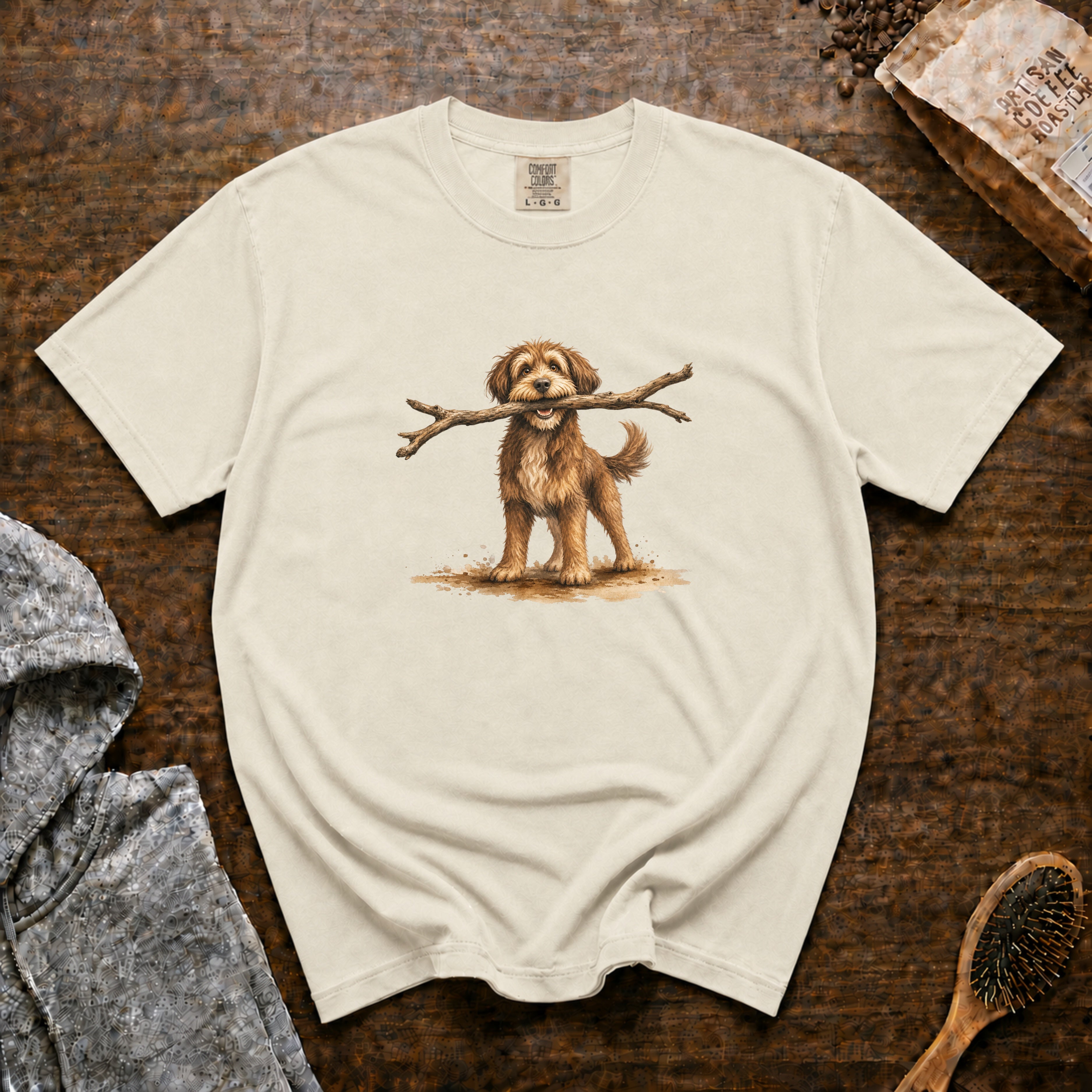 Stick Champion T-Shirt — Ivory