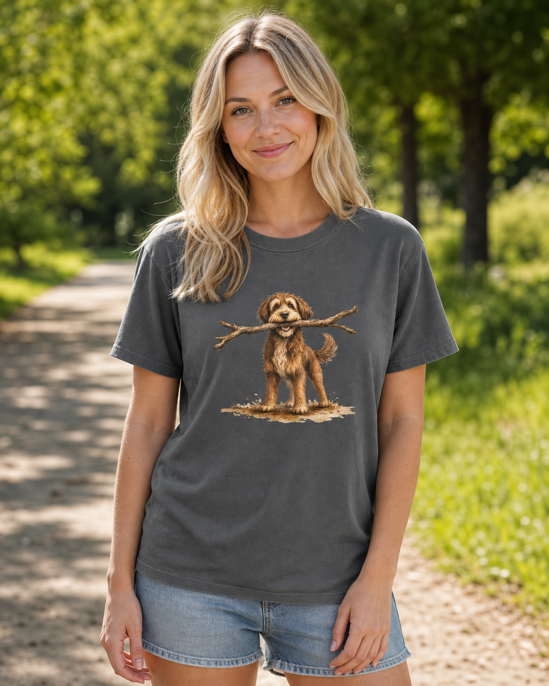 Stick Champion T-Shirt | Funny Dog Lover Tee