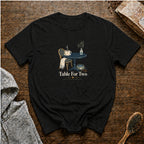 Table For Two T-Shirt — Black