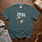 Takeaway And Tail Wags 1 T-Shirt — Blue Spruce