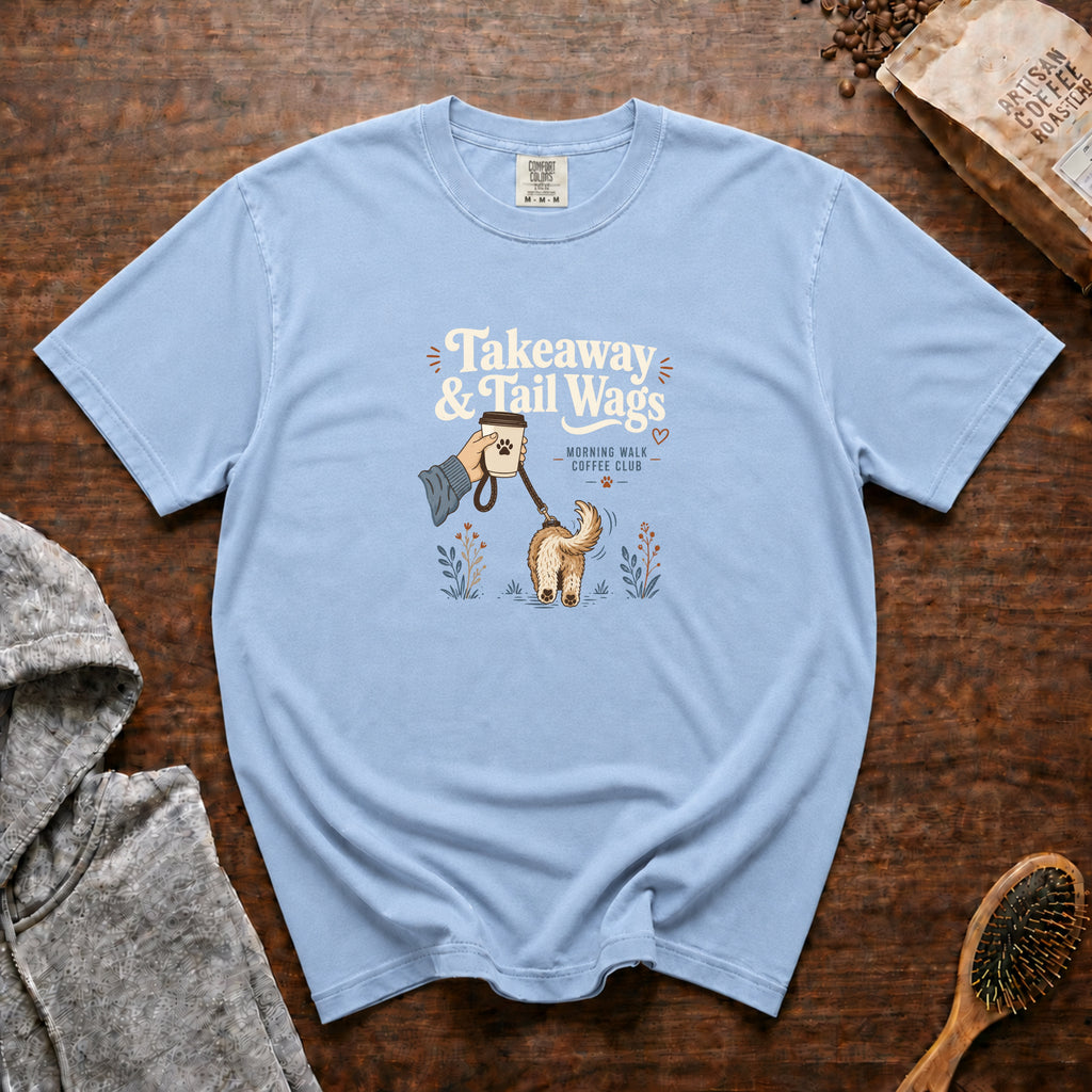 Takeaway And Tail Wags 1 T-Shirt — Chambray
