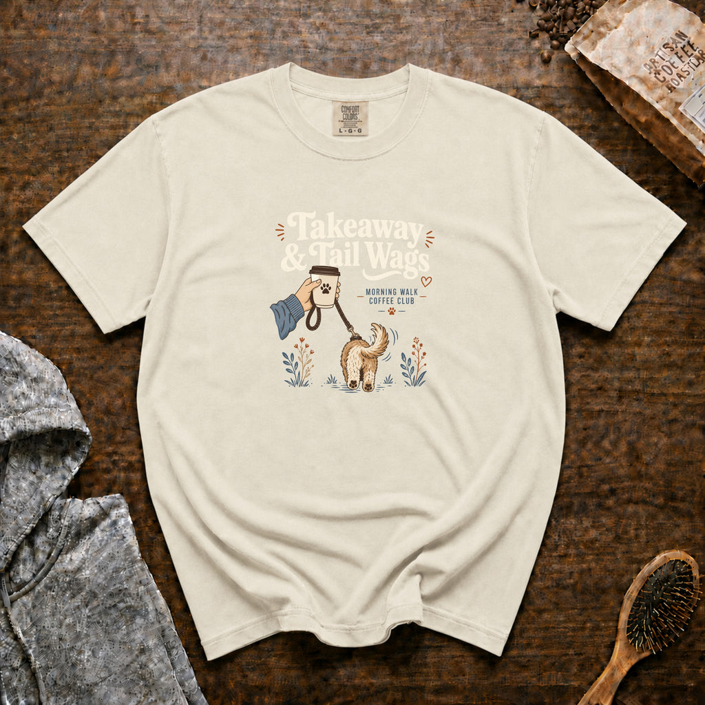 Takeaway And Tail Wags 1 T-Shirt — Ivory