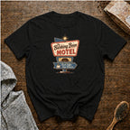 The Barking Bean Motel T-Shirt — Black
