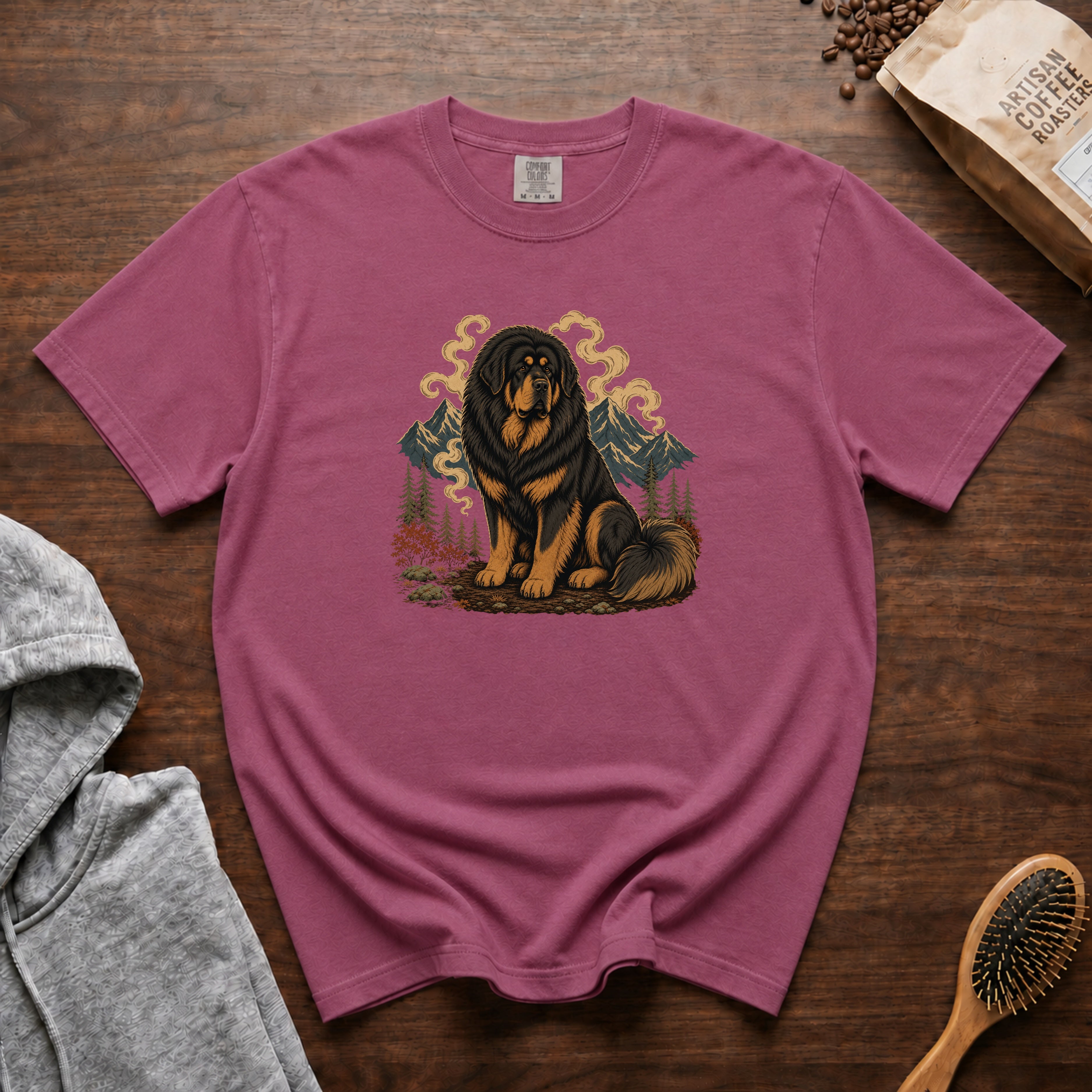Tibetan Mastiff T-Shirt — Berry