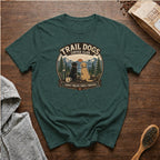 Trail Dogs Coffee Club T-Shirt — Blue Spruce