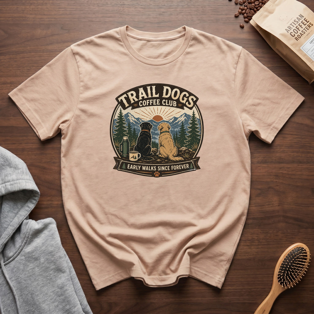 Trail Dogs Coffee Club T-Shirt — Ivory