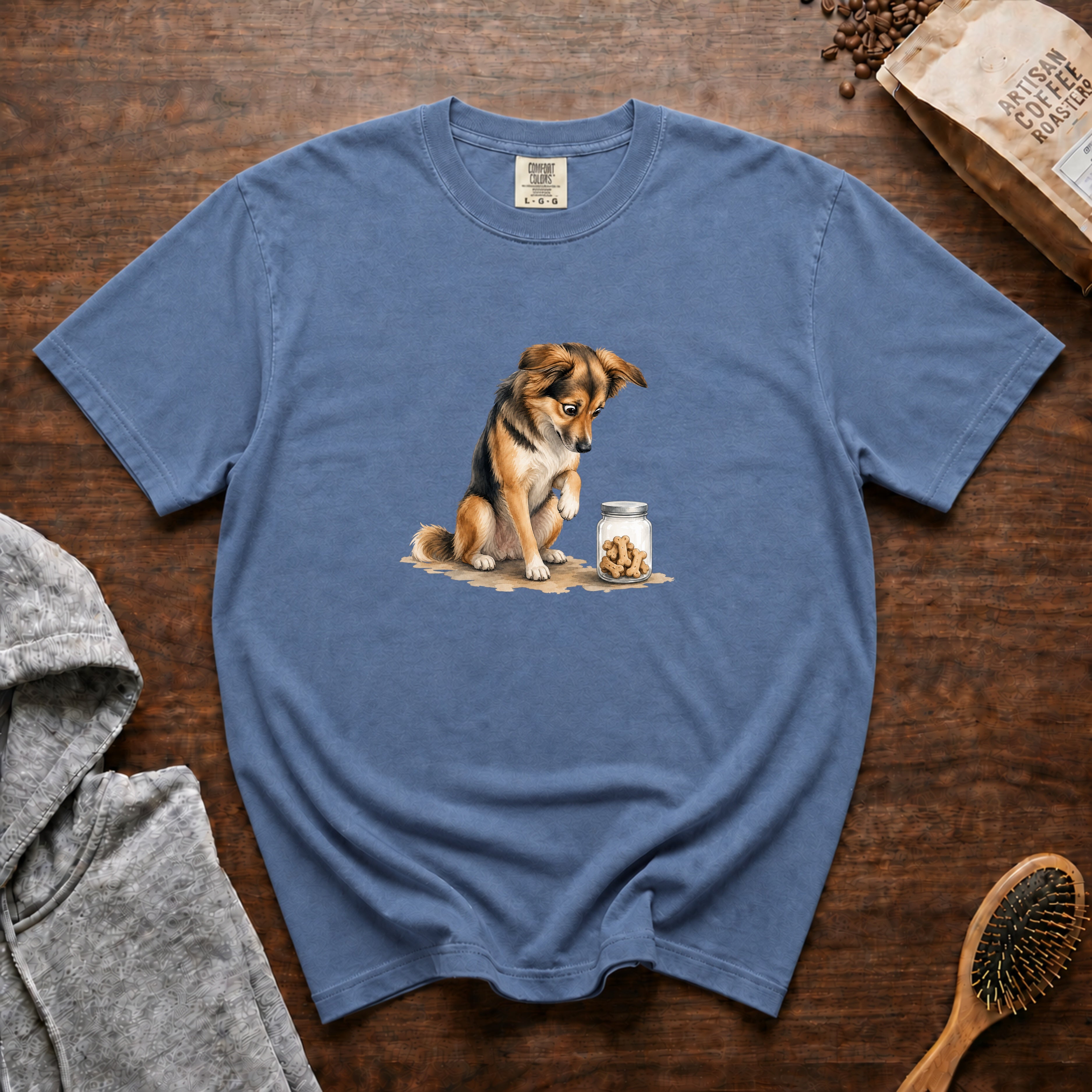 Treat Jar Focus T-Shirt — Blue Jean