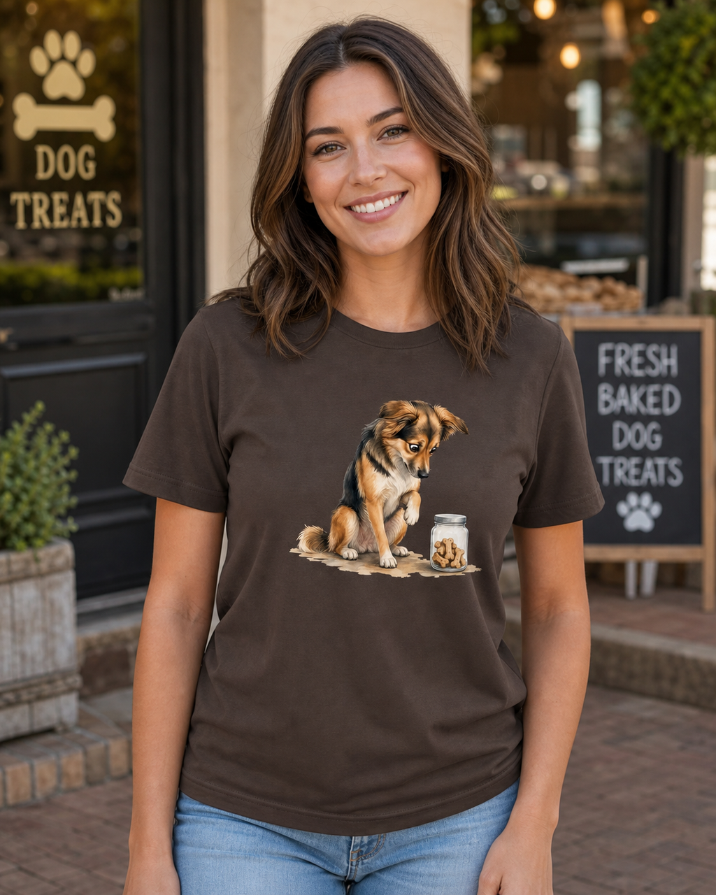 Treat Jar Focus T-Shirt | Funny Dog Lover Tee
