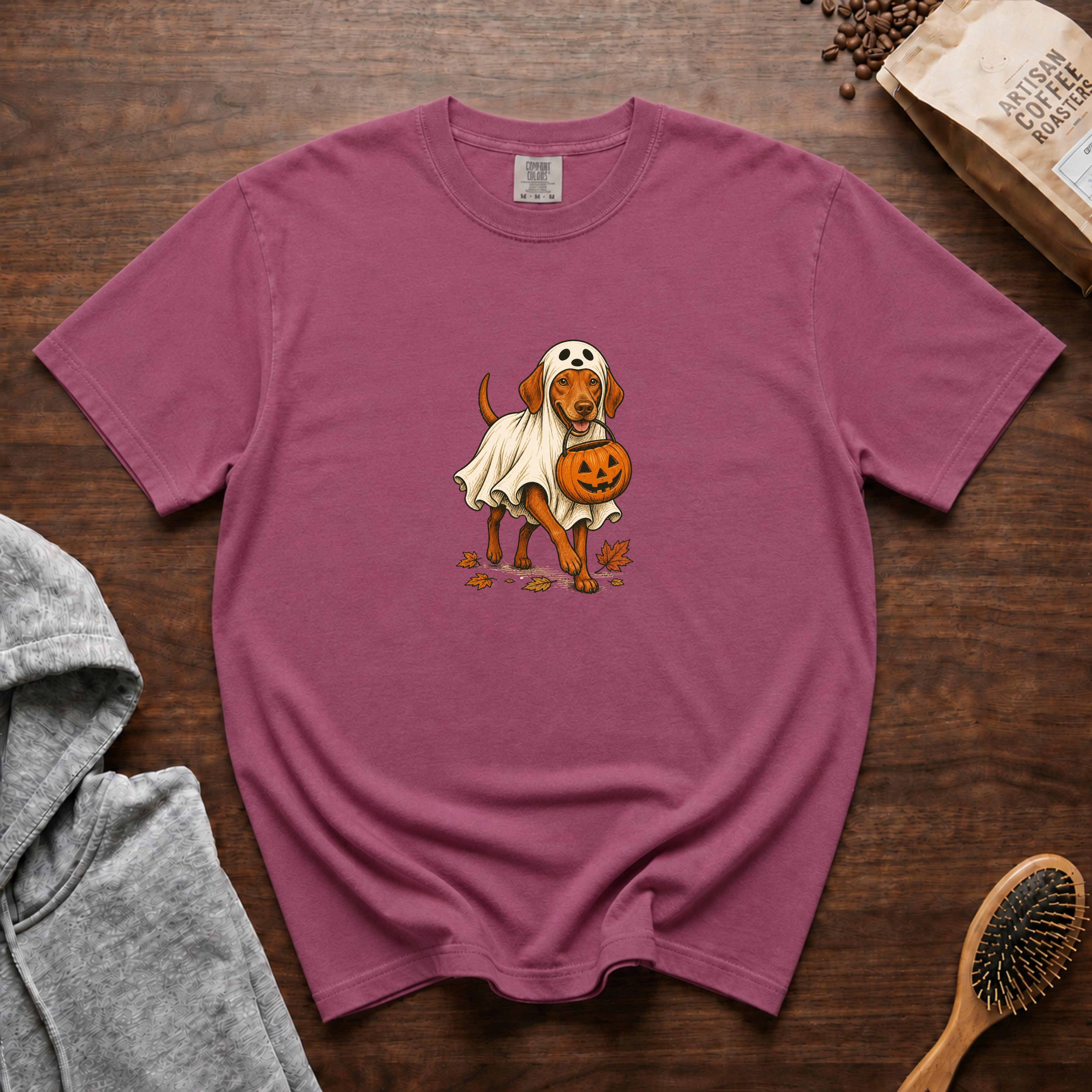 Vizsla Halloween T-Shirt — Berry