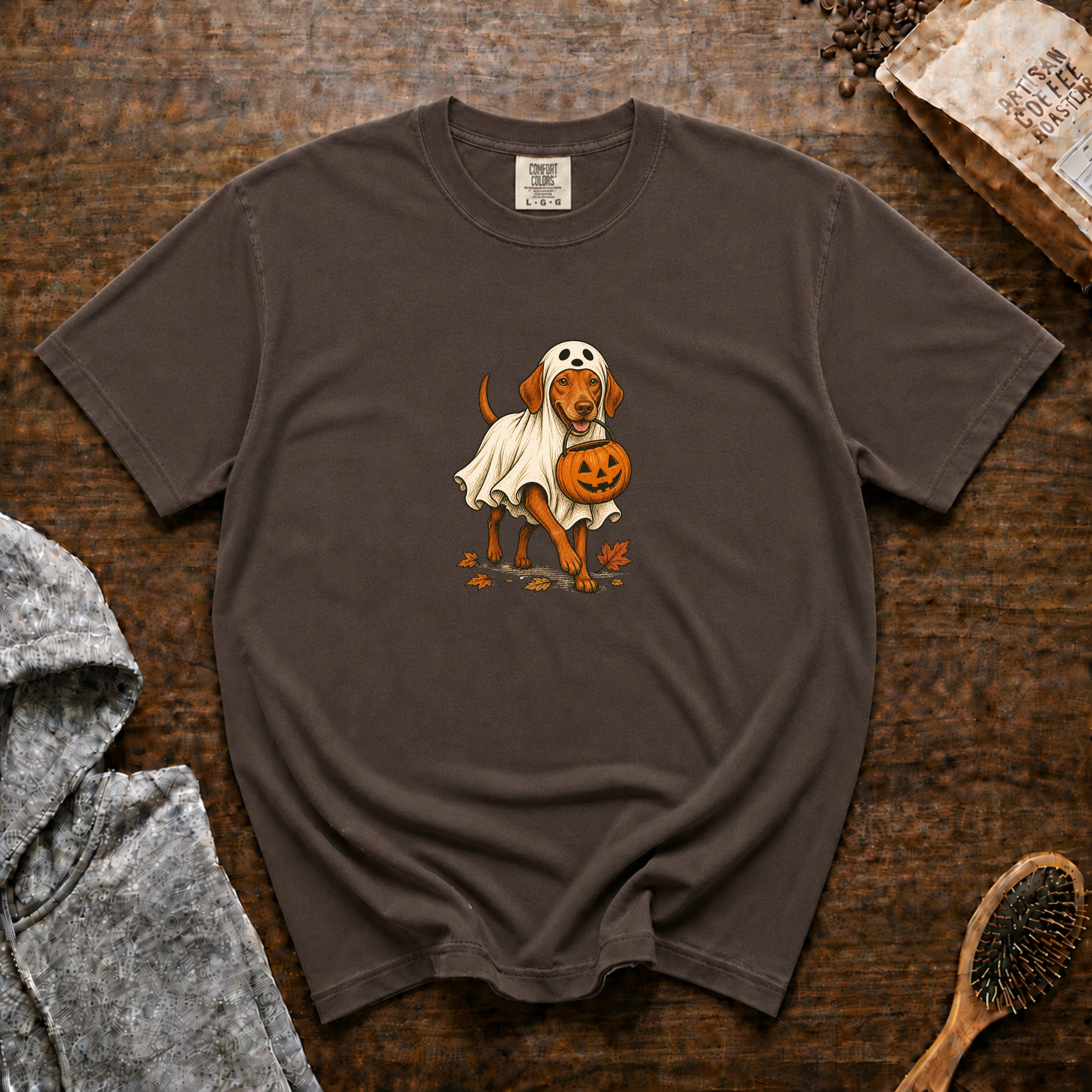 Vizsla Halloween T-Shirt — Espresso