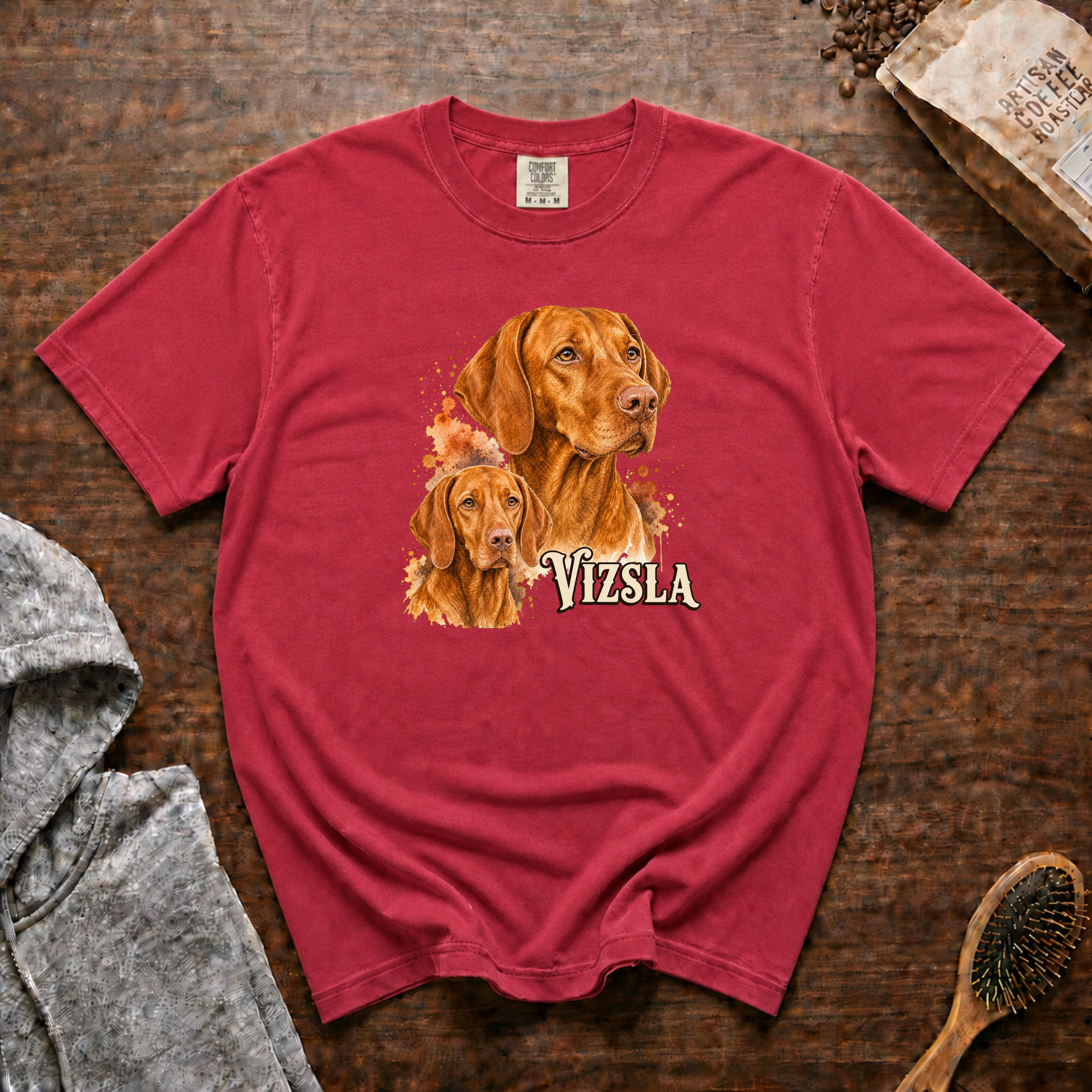 Vizsla T-Shirt — Crimson