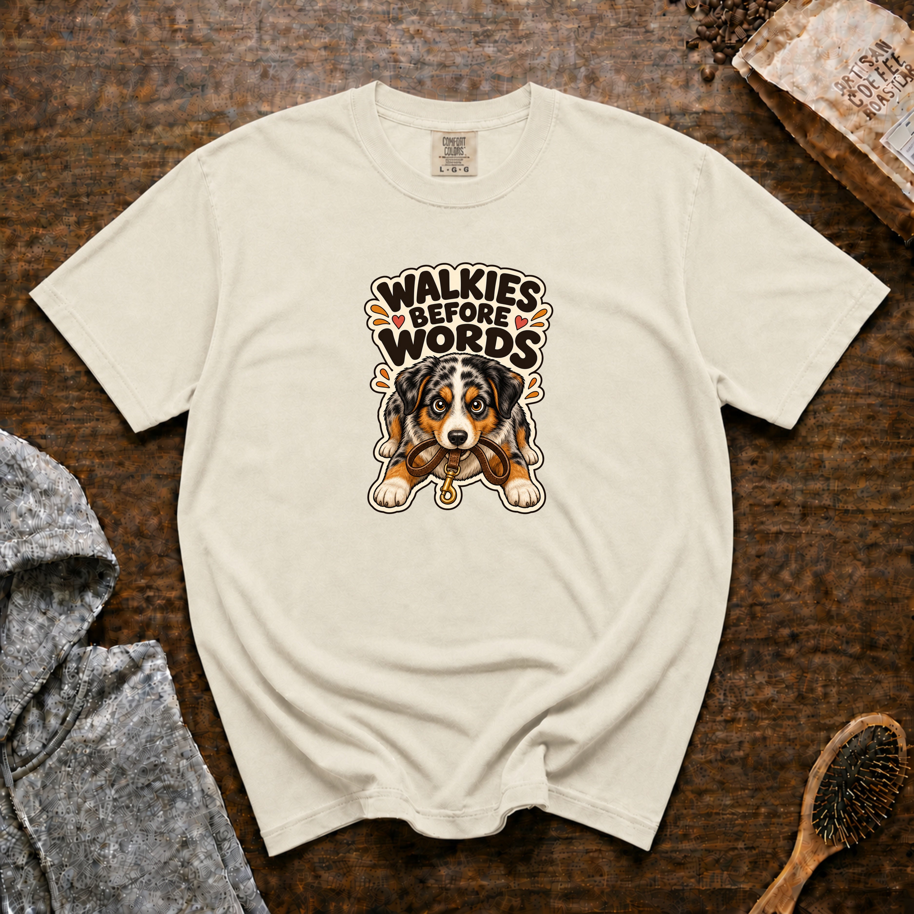 Walkie Before Words T-Shirt — Ivory