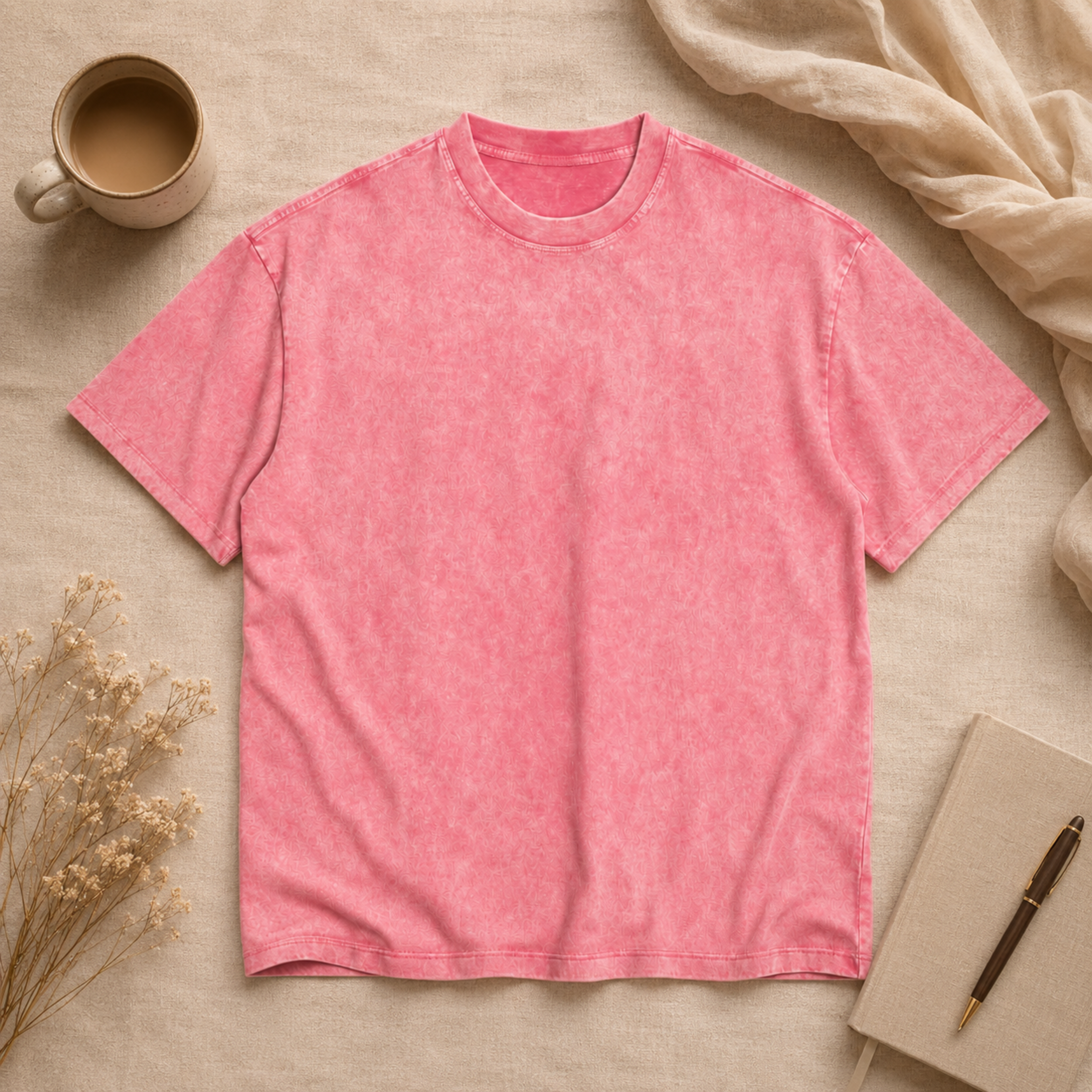 Unisex Oversized Snow Wash T-shirt 285GSM