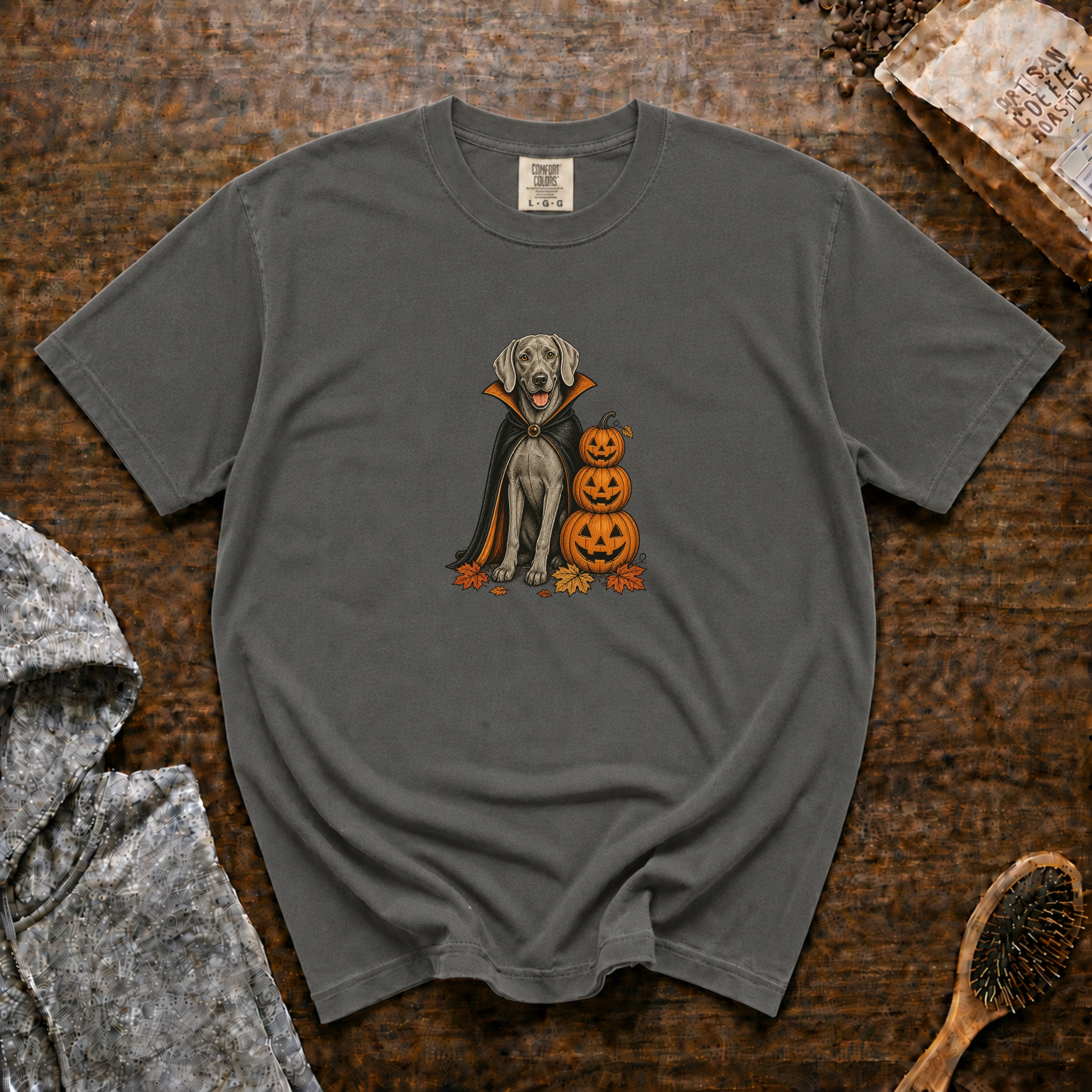 Weimaraner Halloween T-Shirt — Pepper