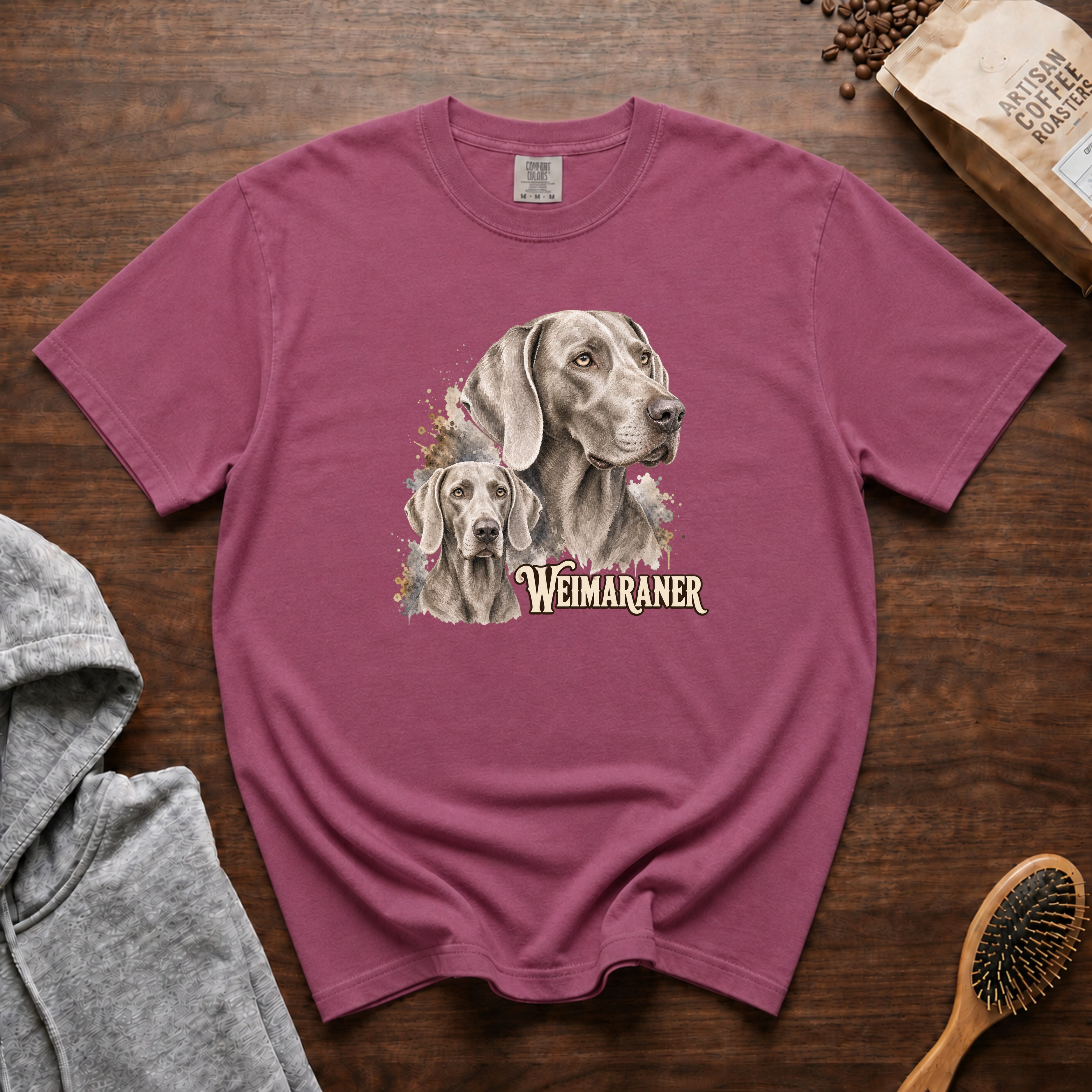 Weimaraner T-Shirt — Berry