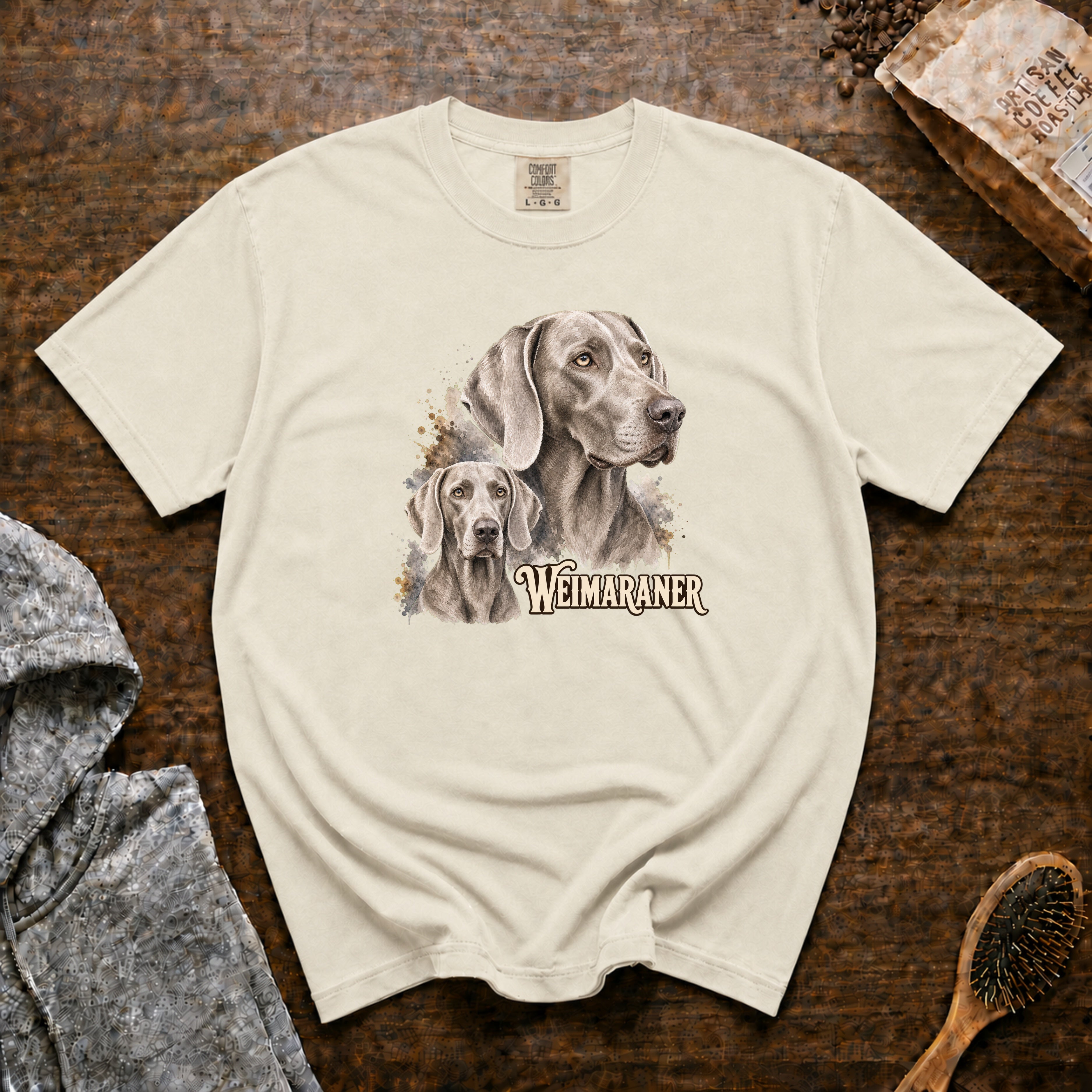 Weimaraner T-Shirt — Ivory