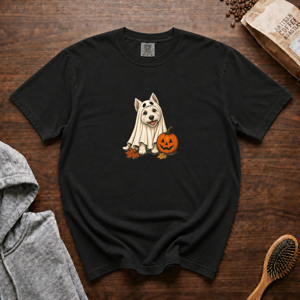 West Highland White Terrier Halloween T-Shirt — Black