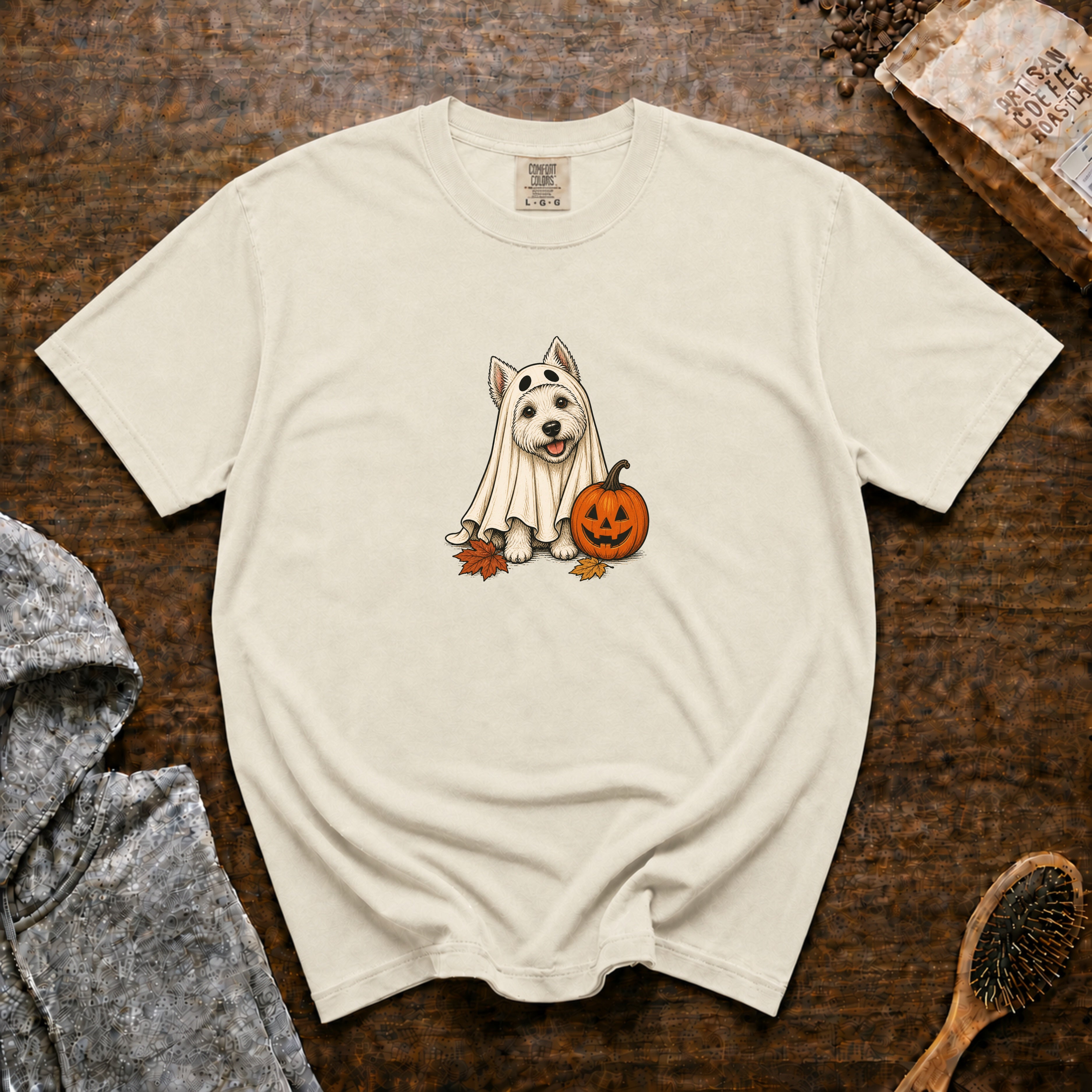 West Highland White Terrier Halloween T-Shirt — Ivory