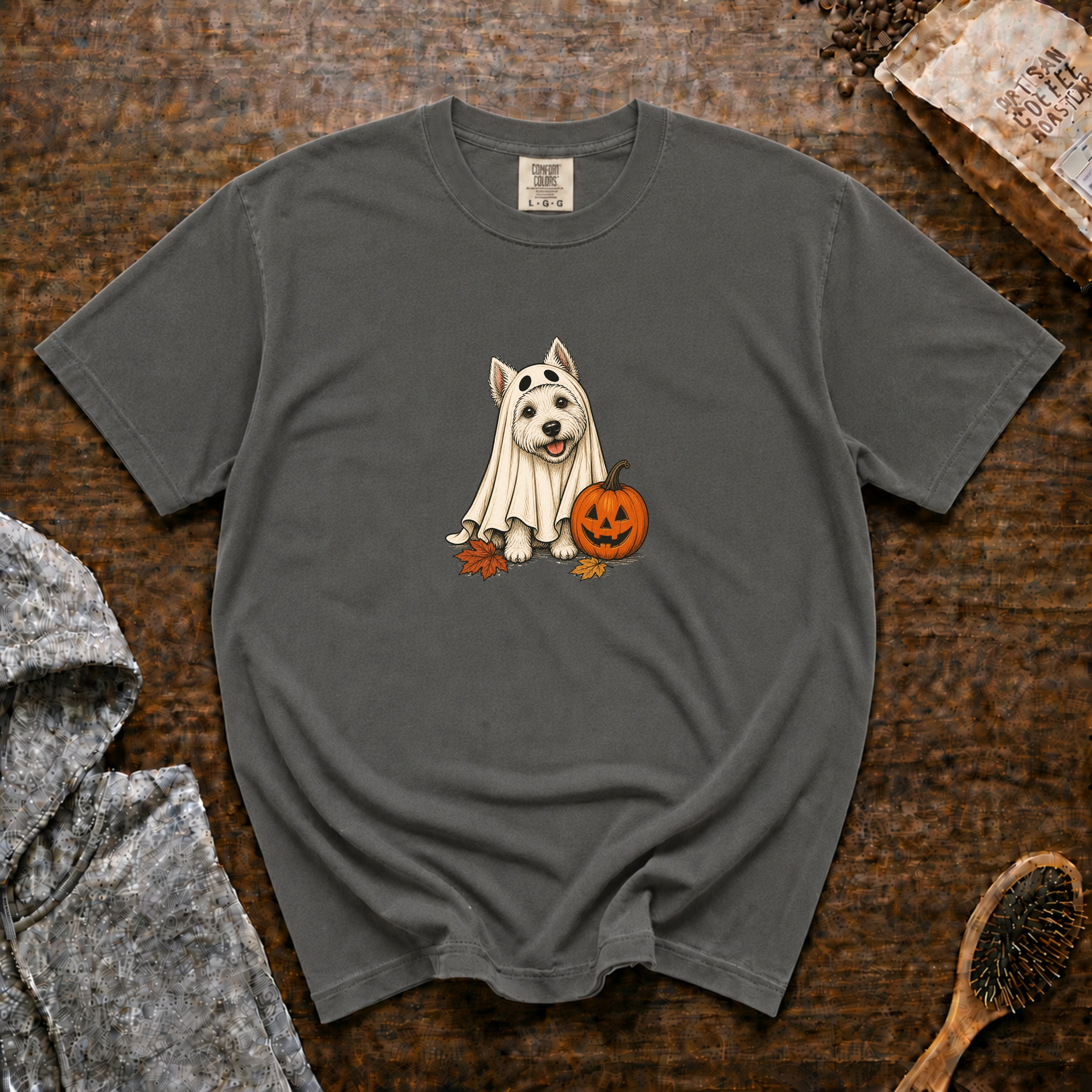 West Highland White Terrier Halloween T-Shirt — Pepper