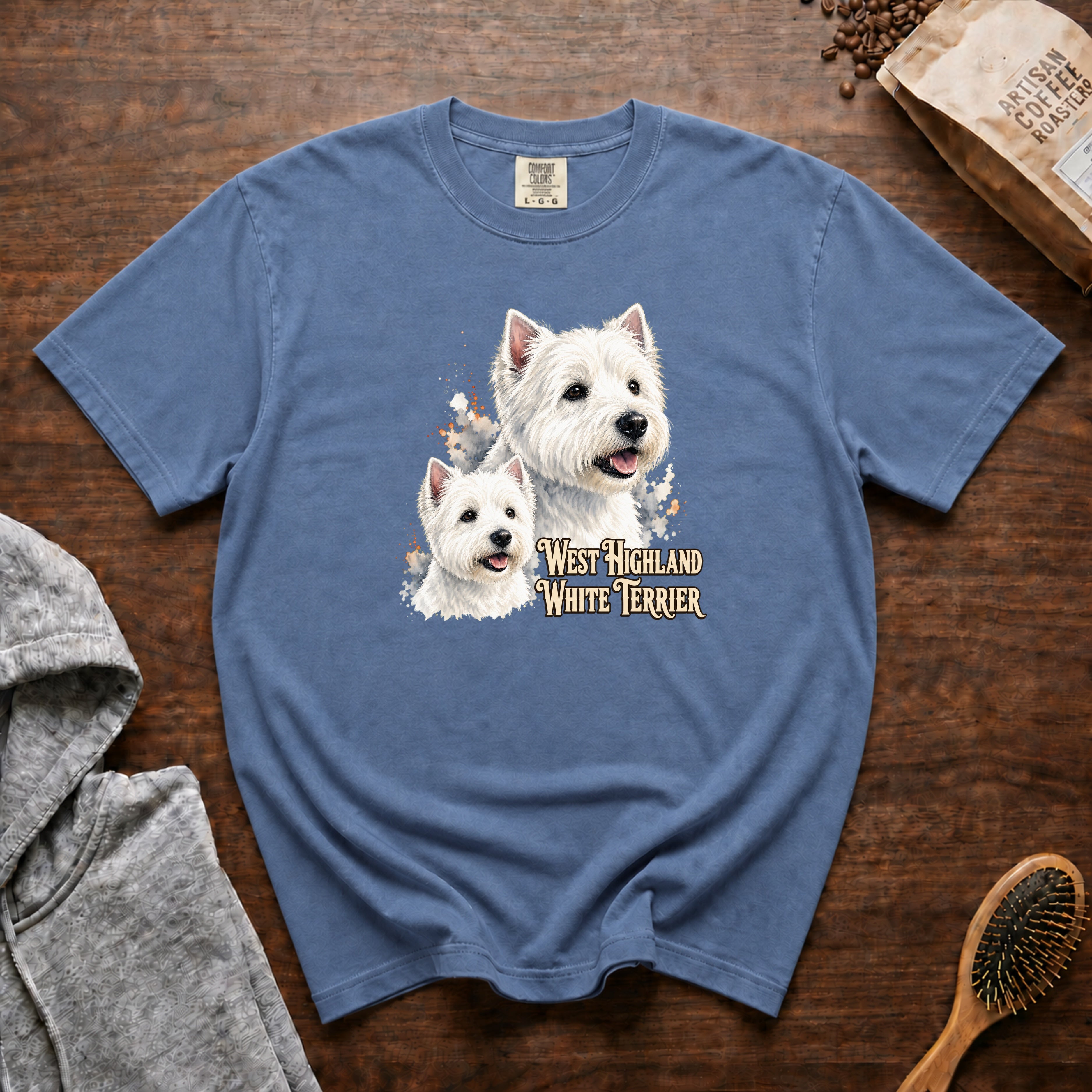 West Highland White Terrier T-Shirt — Blue Jean