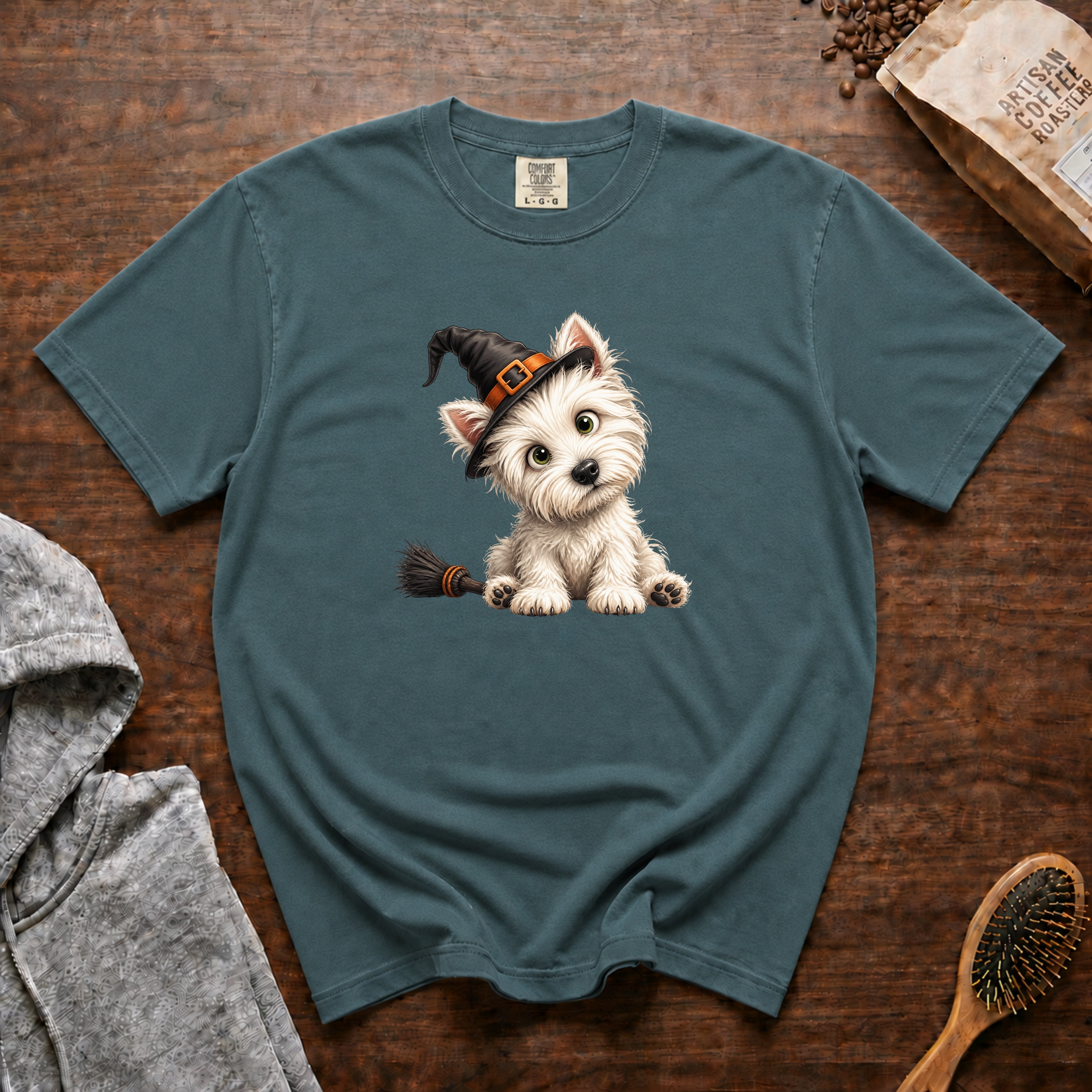 West Highland White Terrier T-Shirt — Blue Spruce