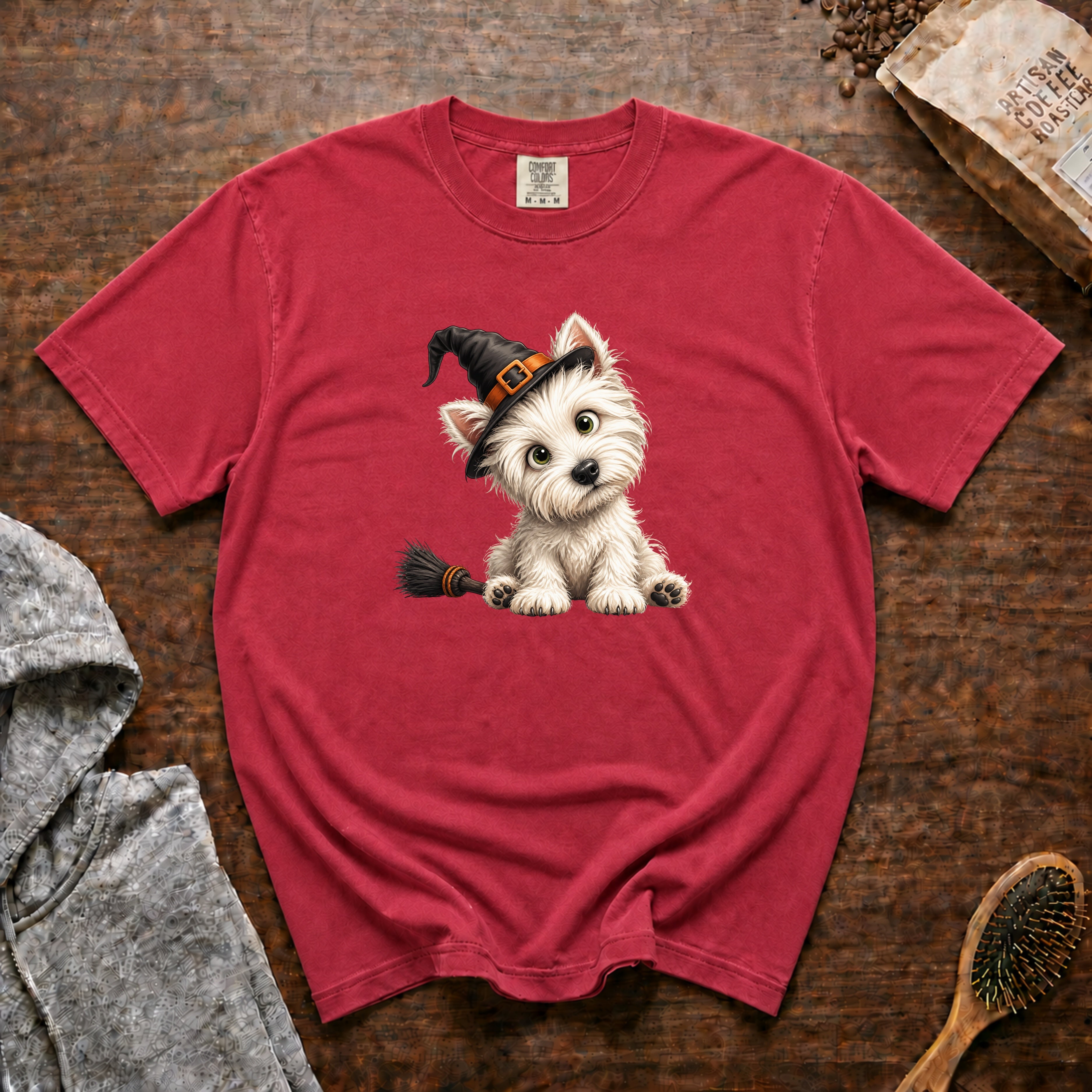 West Highland White Terrier T-Shirt — Crimson