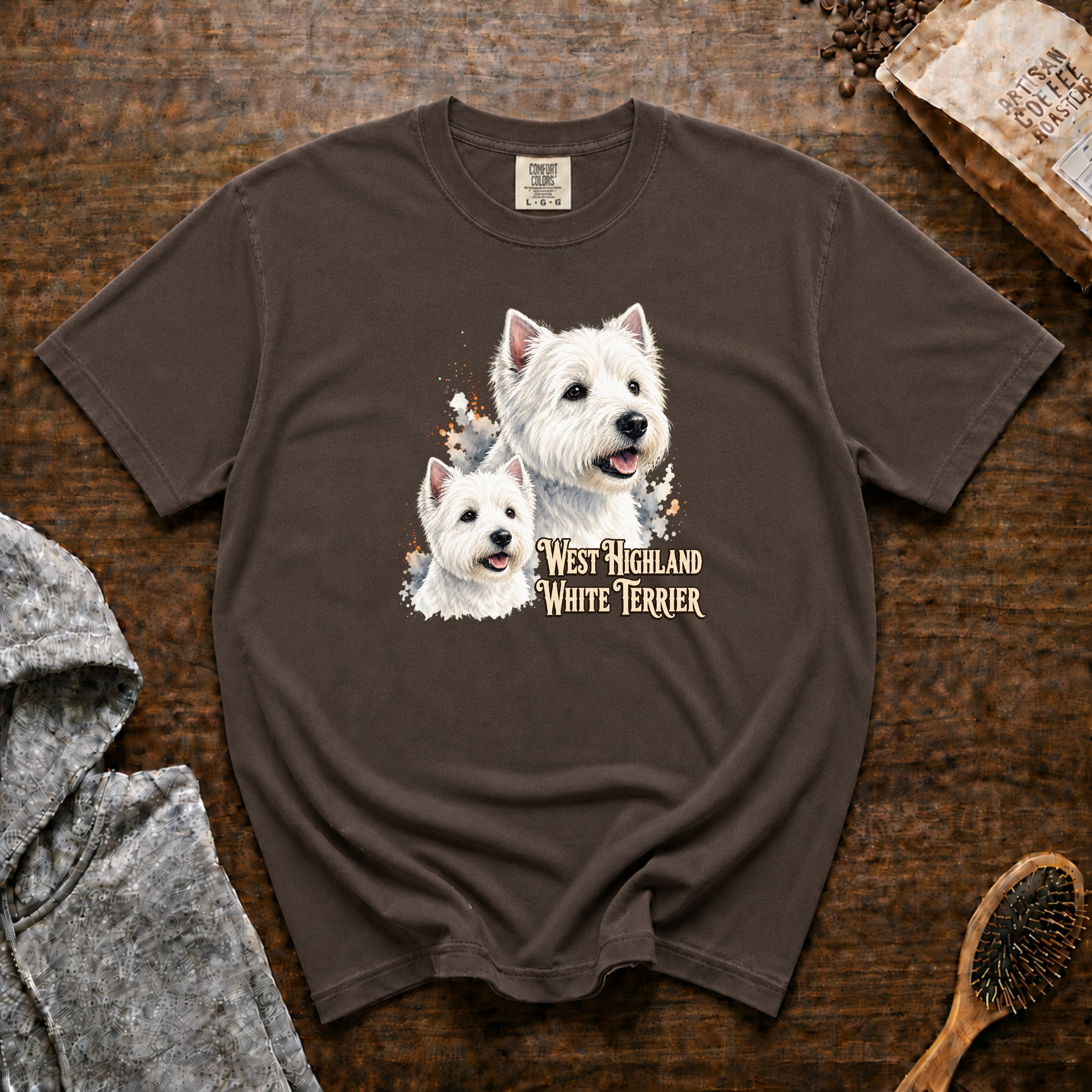 West Highland White Terrier T-Shirt — Espresso