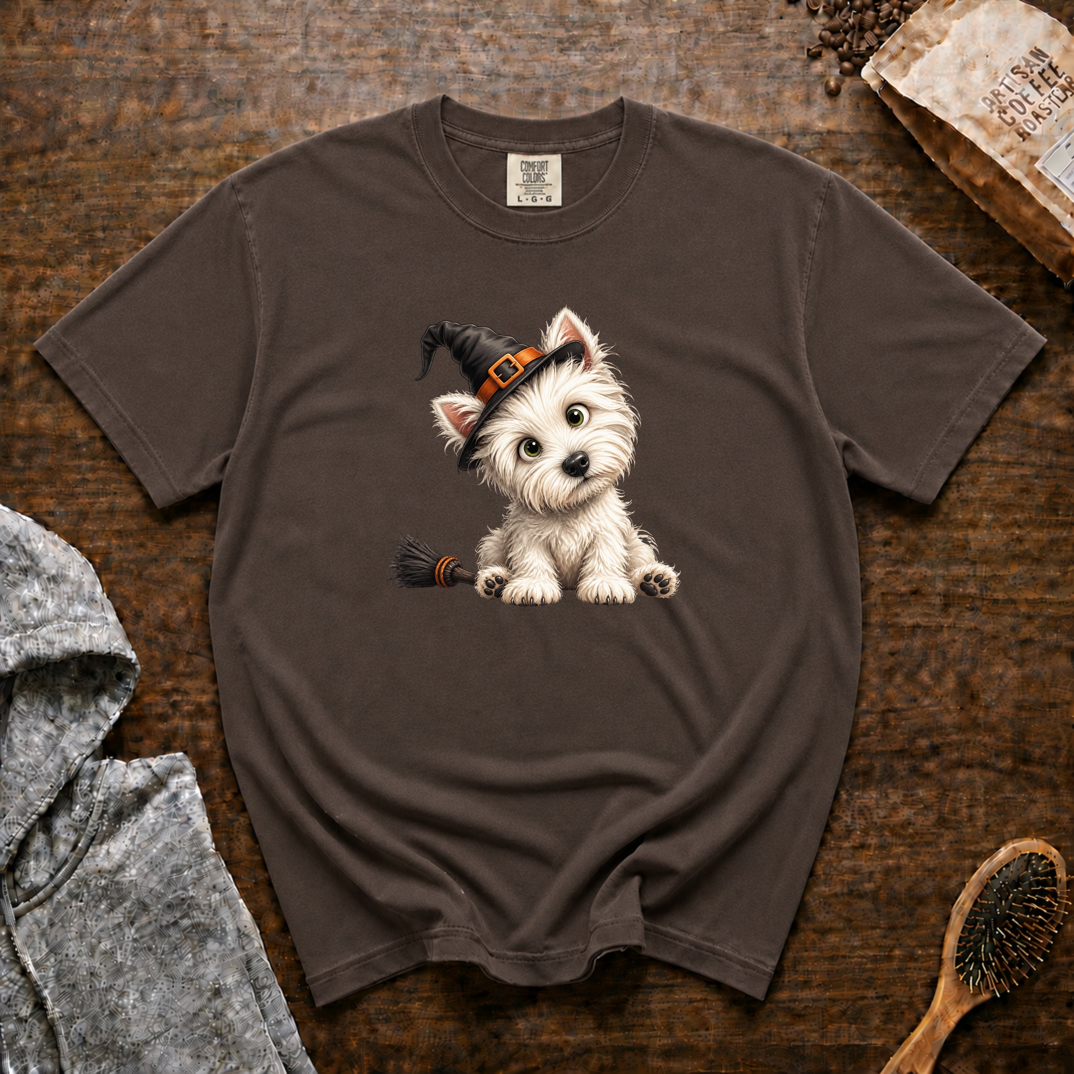 West Highland White Terrier T-Shirt — Espresso
