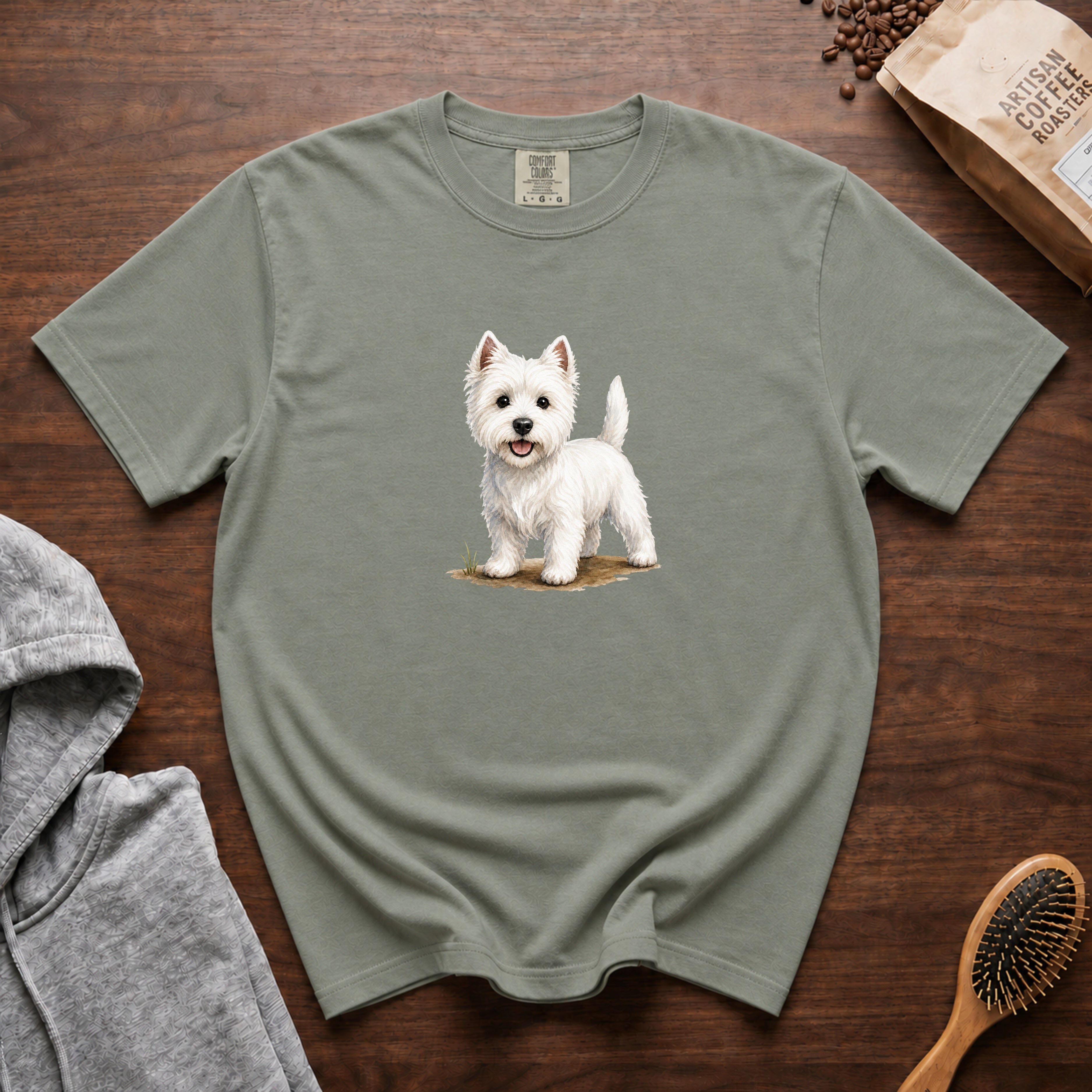 Westie Bright Eyed T-Shirt — Bay