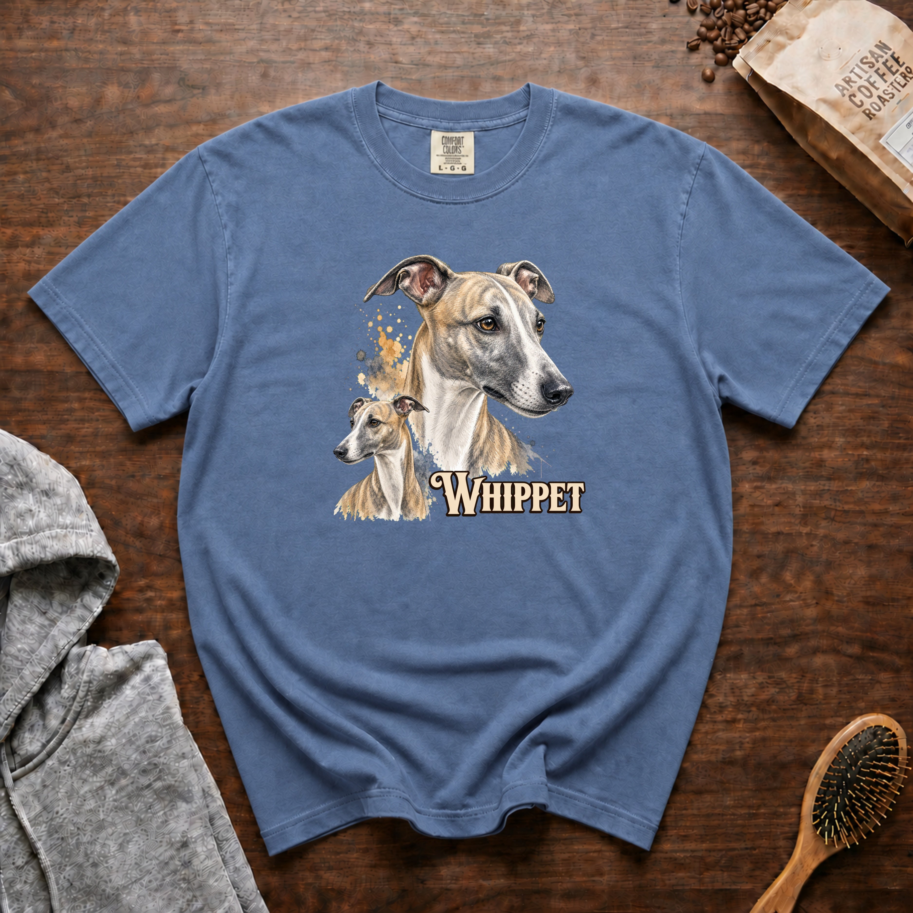 Whippet T-Shirt — Blue Jean
