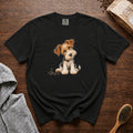 Wire Fox Terrier â String Along T-Shirt — Black