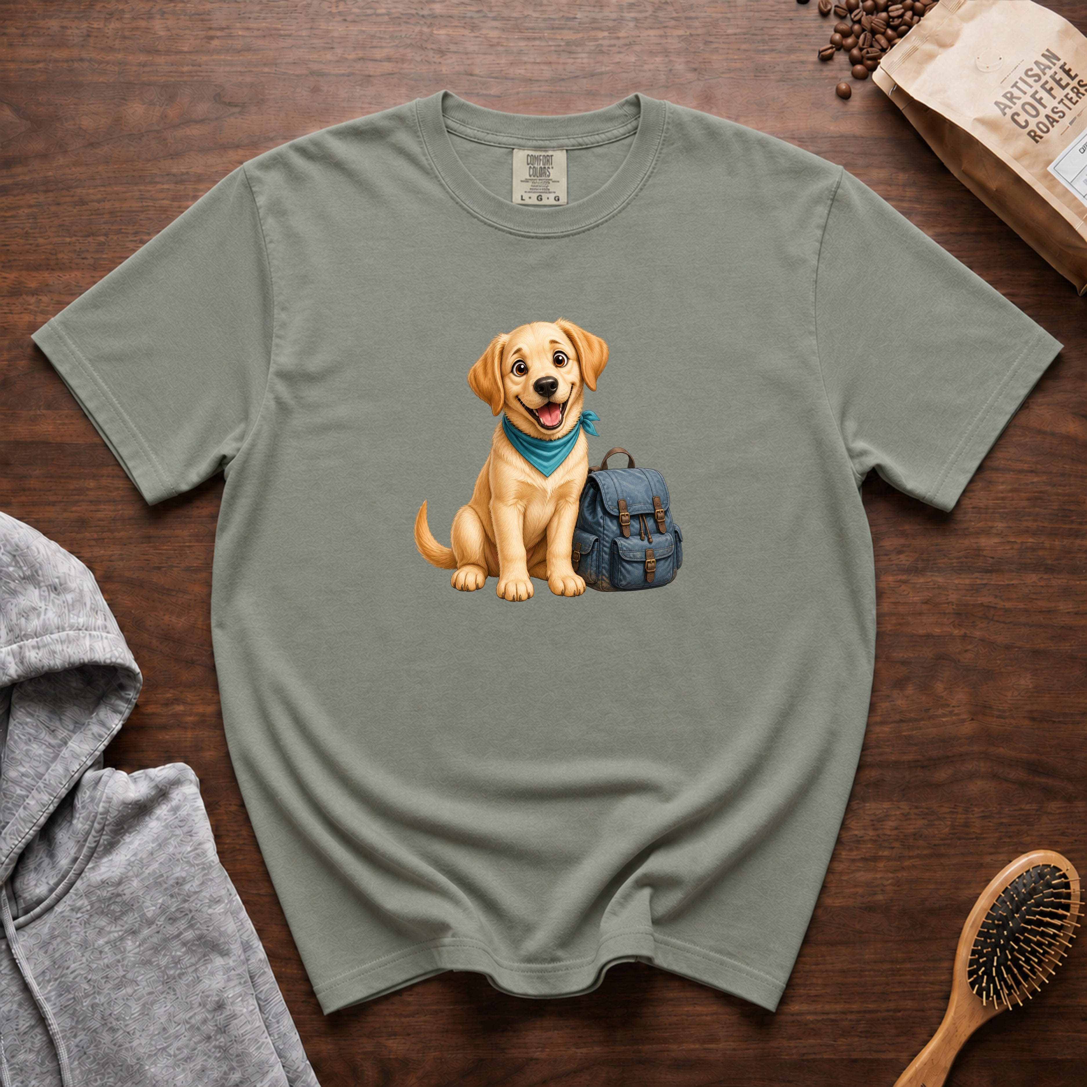 Yellow Lab Adventure Pack T-Shirt — Bay