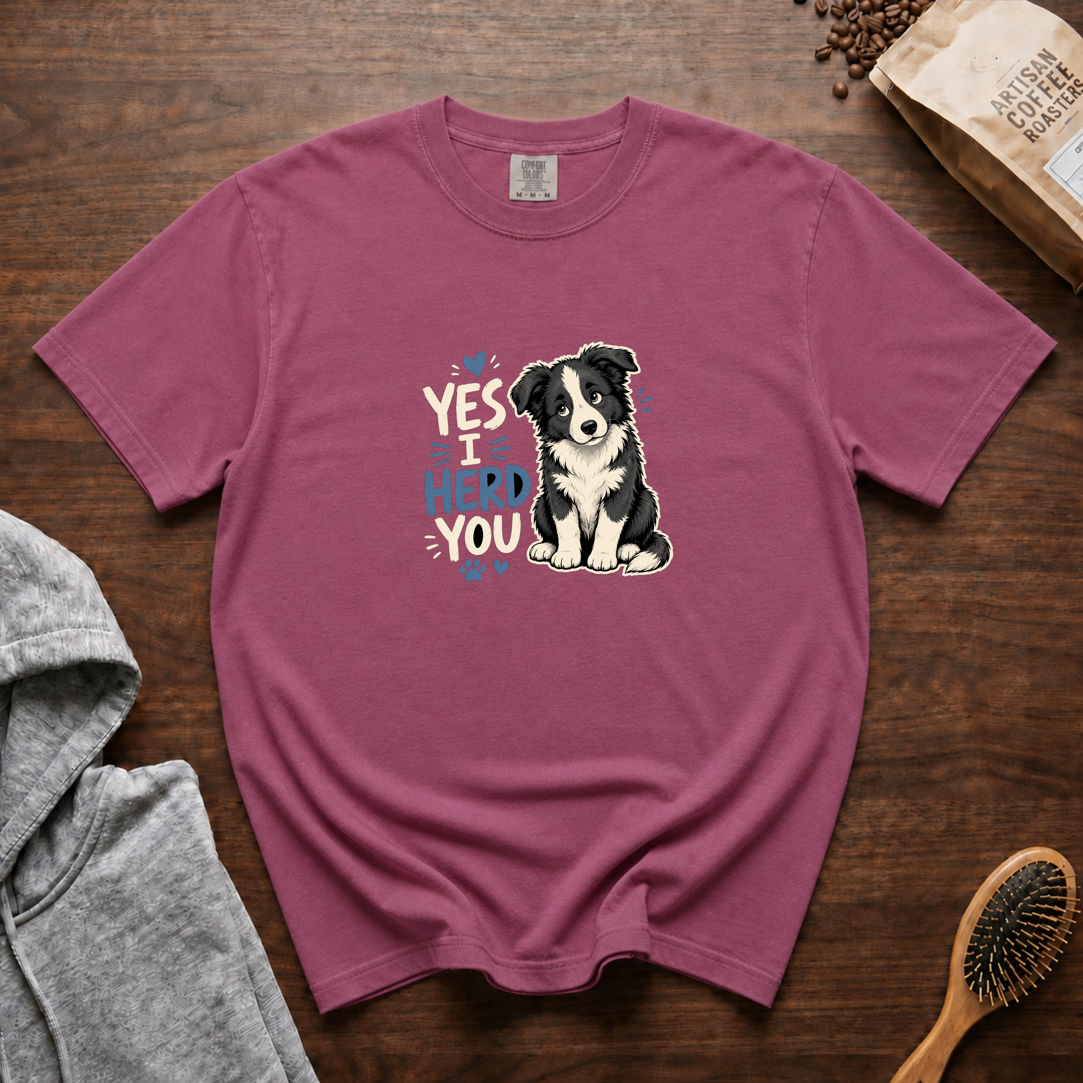 Yes I Herd You Transparent T-Shirt — Berry
