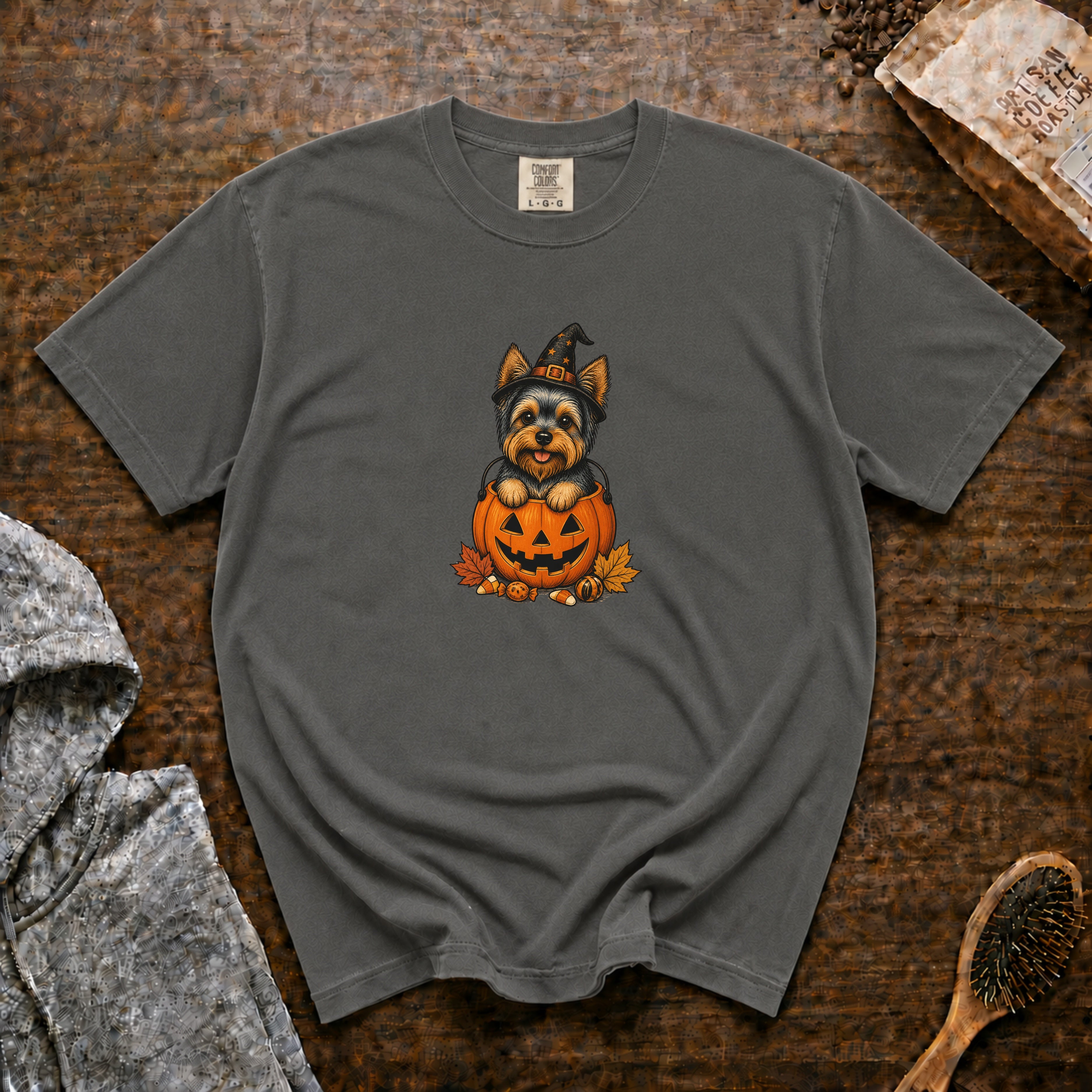 Yorkshire Terrier Halloween T-Shirt — Pepper