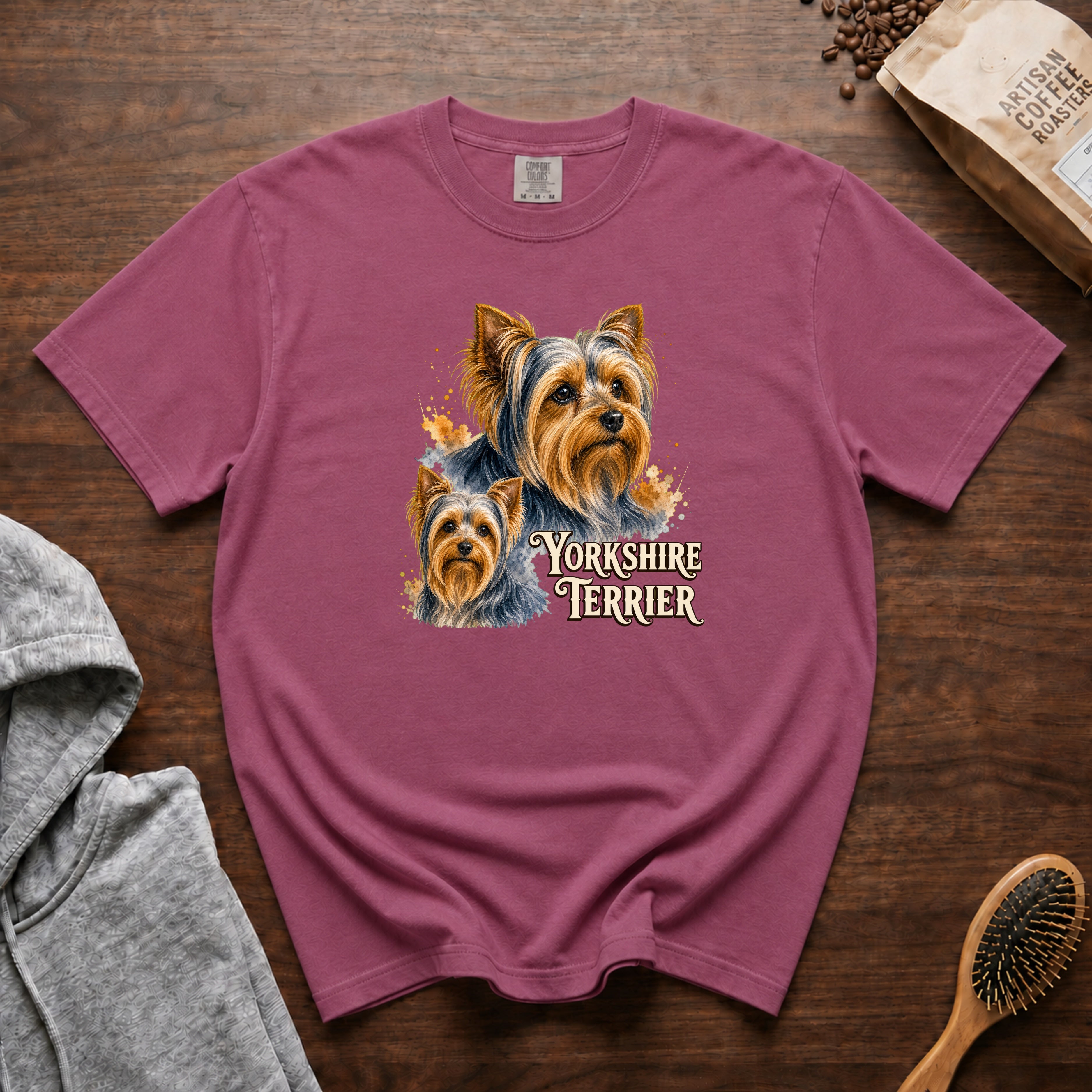 Yorkshire Terrier T-Shirt — Berry